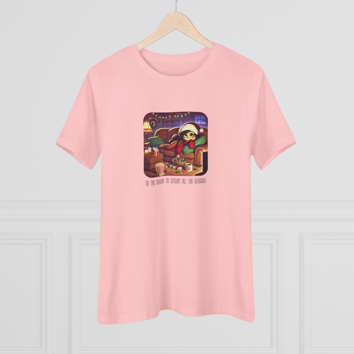 🎅🍿 'Tis the Season to Binge All the Classics! 🎄🎁 - Women's Softstyle Tee - Whippie's