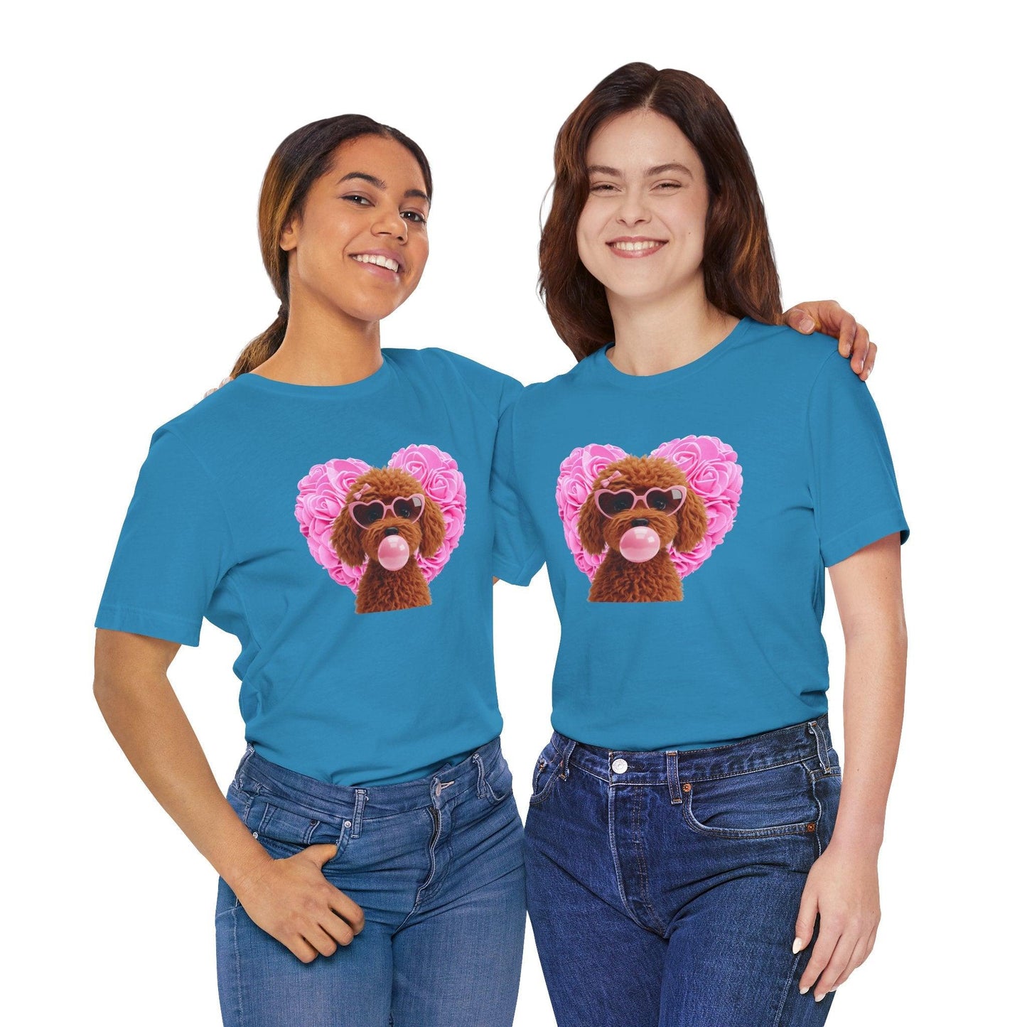 Doodle Love Unisex Jersey Tee - 💖 Cuteness Overload! 💖 - Whippie's