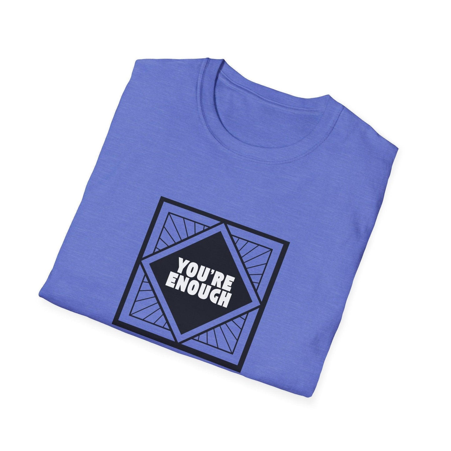 You're Enough - Simple Black Frame - Unisex T-Shirt - Whippie's