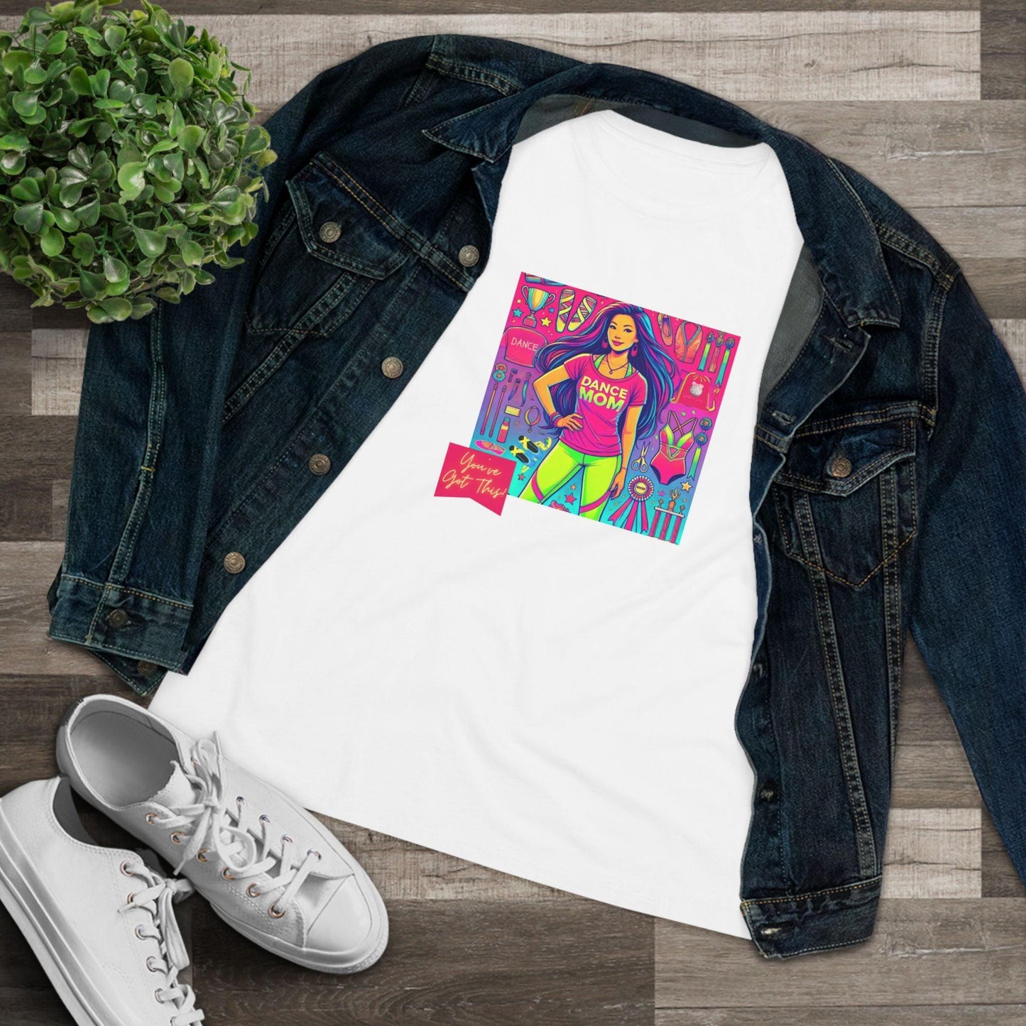 Dance Mom Magic (Asian Mom) - A Colorful Celebration 🌈 - Women's Softstyle Tee - Whippie's