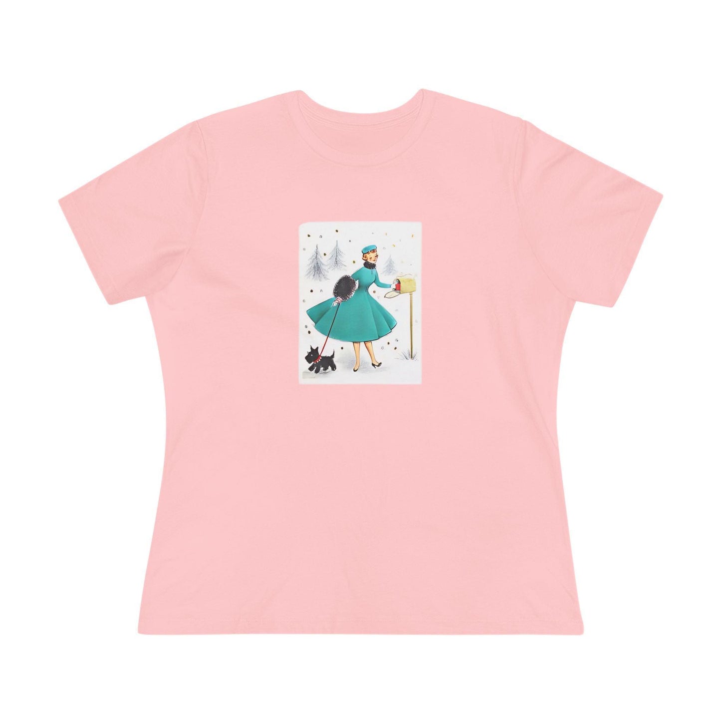 Retro Christmas Mailbox Check - Women's Softstyle Tee - Whippie's