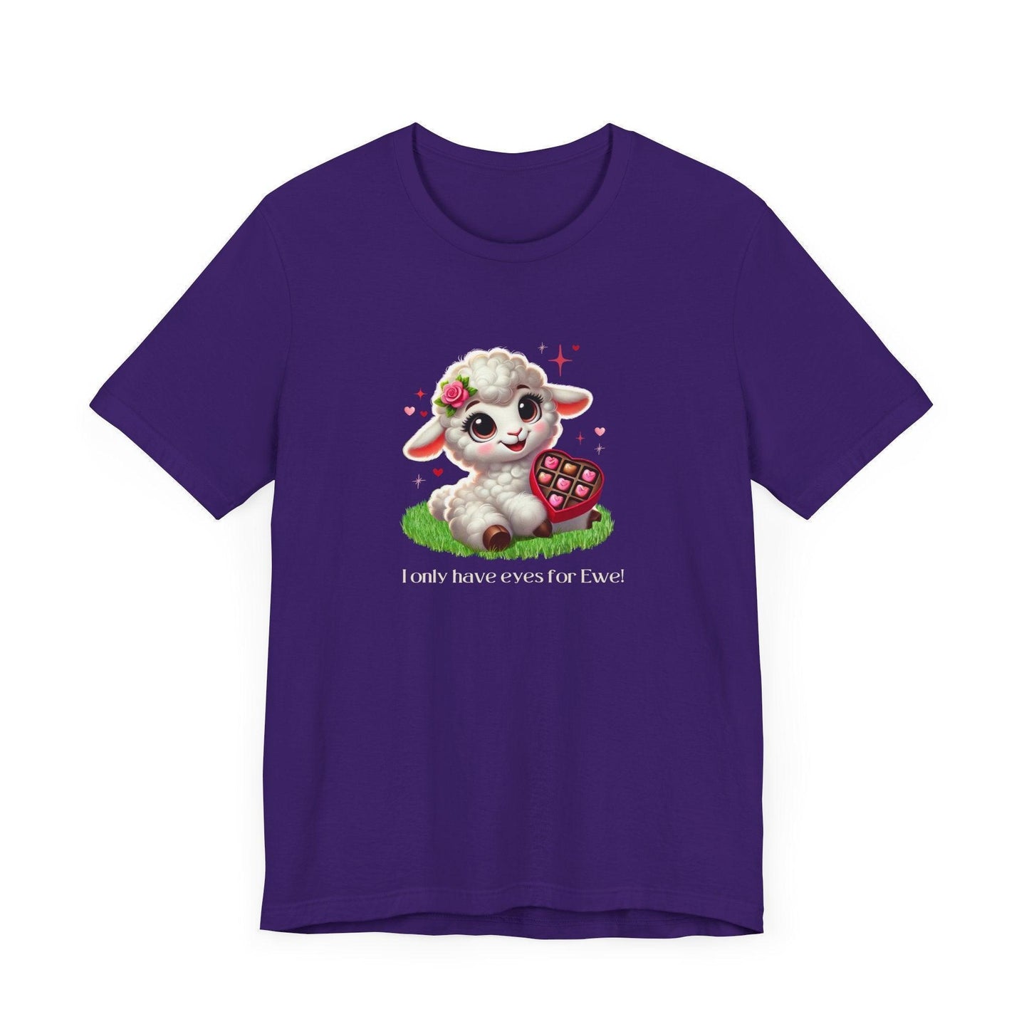 💖 I Only Have Eyes for Ewe! 🐑 Unisex Jersey Tee ✨ Spread the love this Valentine's Day! - Whippie's