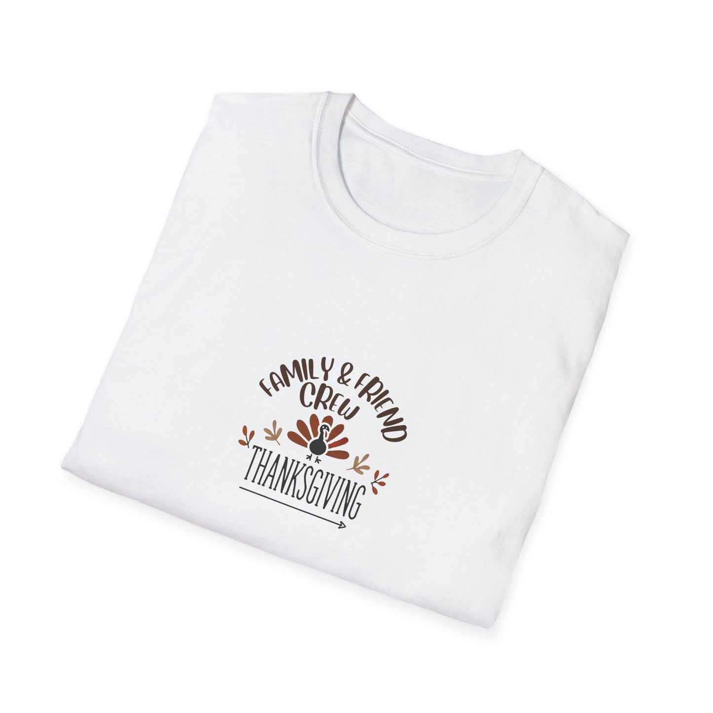 Thanksgiving Family & Friends Crew - Gobble 'Til You Wobble with Your Favorite Crew! 🦃🍁 Unisex T-Shirt - Whippie's