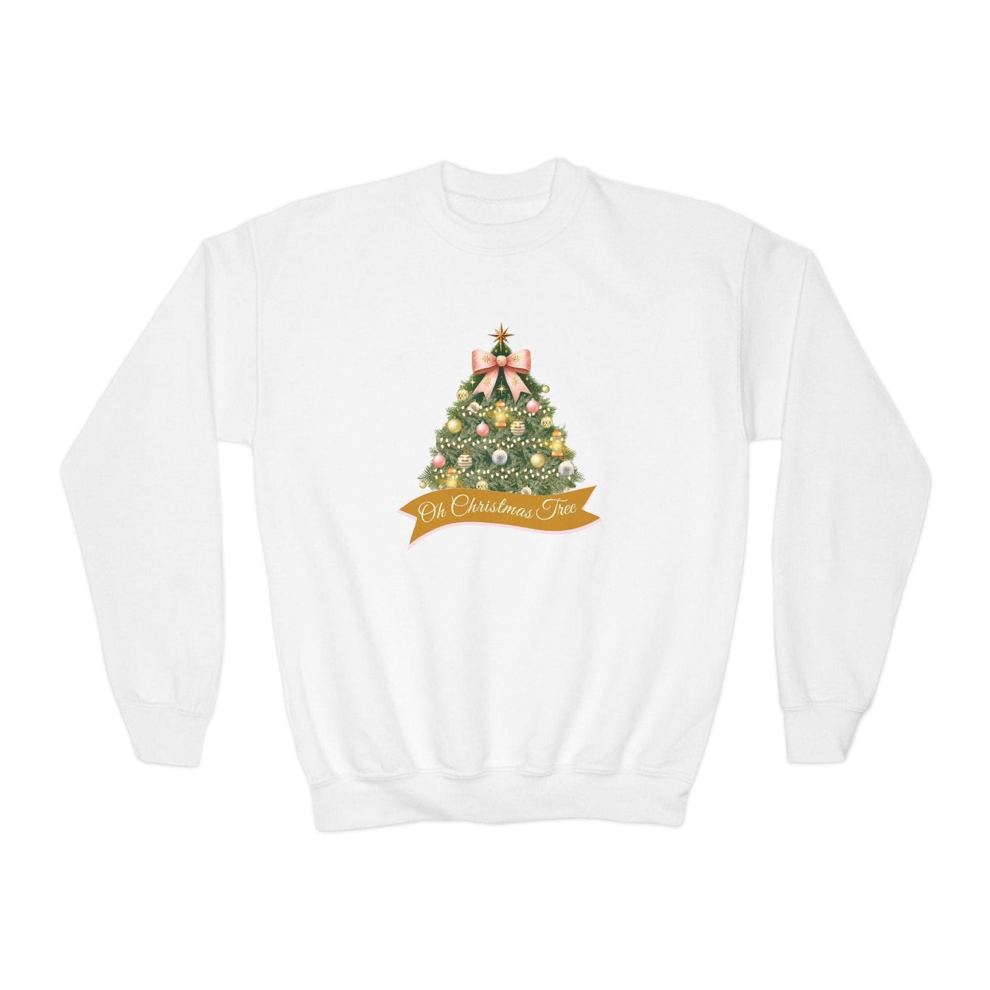 🎄 Oh Christmas Tree ✨ Youth Crewneck Sweatshirt 🎁 - Whippie's