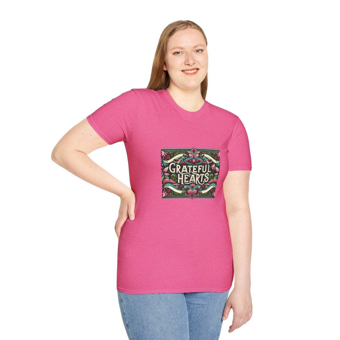 Grateful Hearts - Give Thanks with a Grateful Heart! 🧡💛🤎 Unisex T-Shirt - Whippie's