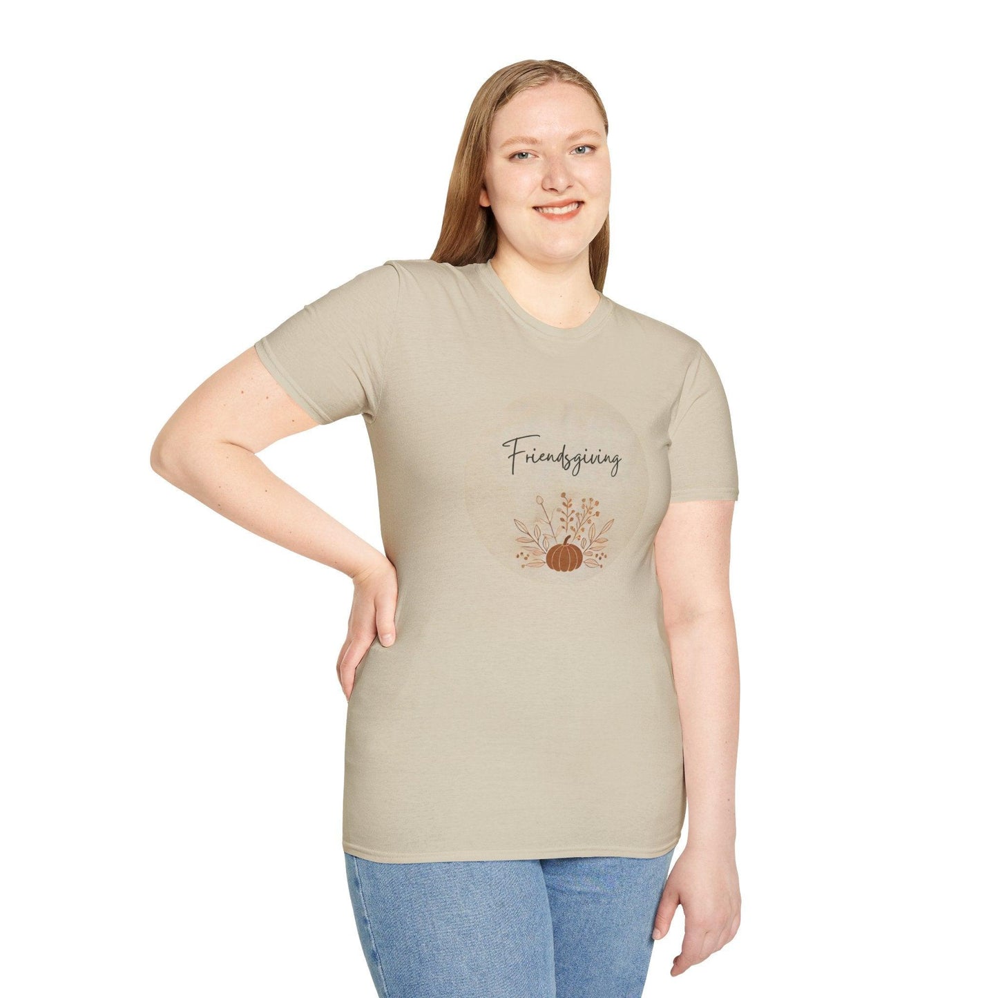 Friendsgiving Vibes - Gather & Give Thanks! 🍂🍁 - Unisex T-Shirt - Whippie's