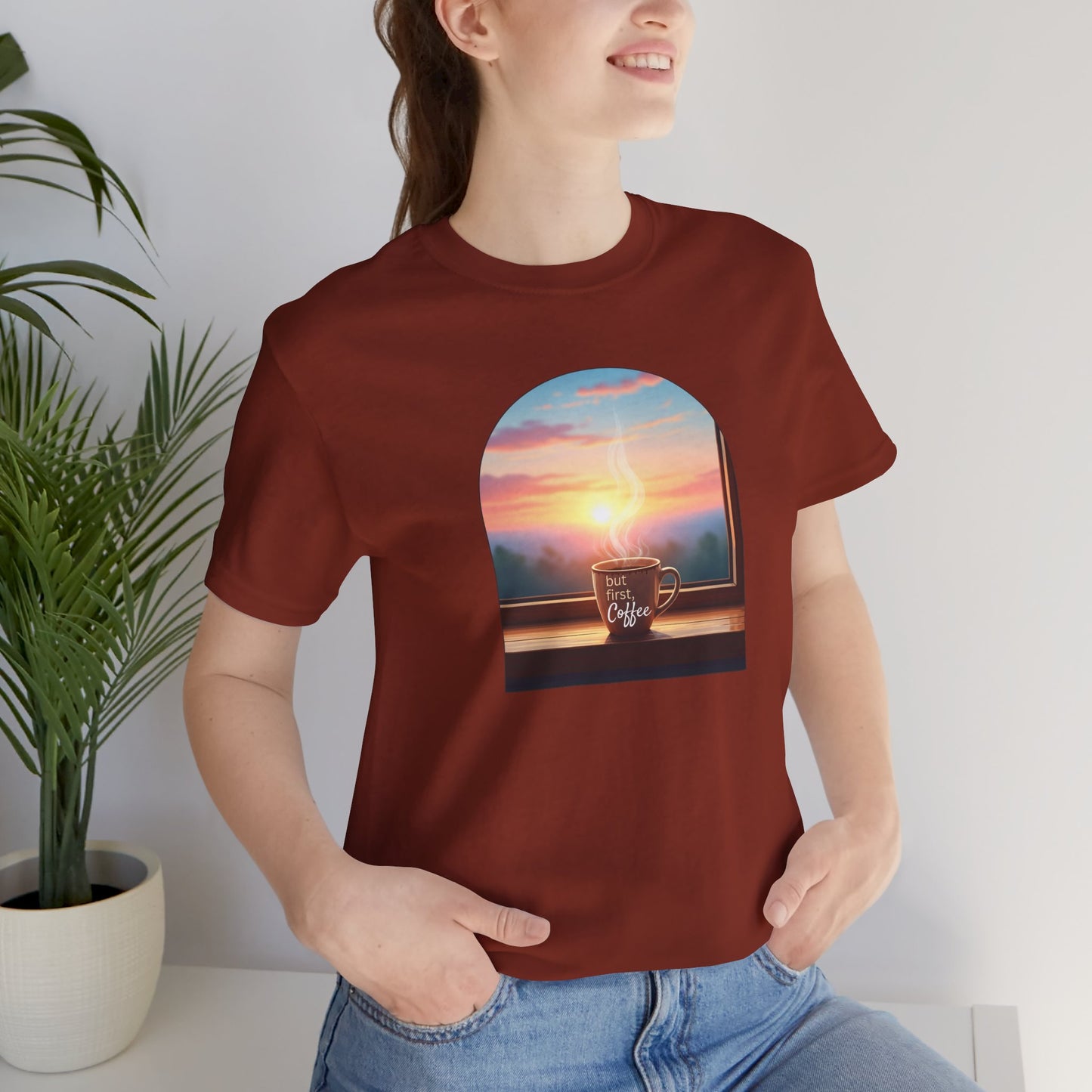 But First, Coffee - Unisex Jersey Tee - Whippie's