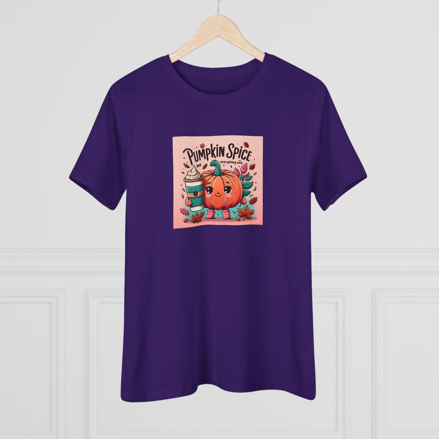 Cute Pumpkin: Pumpkin Spice and Everything Nice - Women's Softstyle Tee - Whippie's