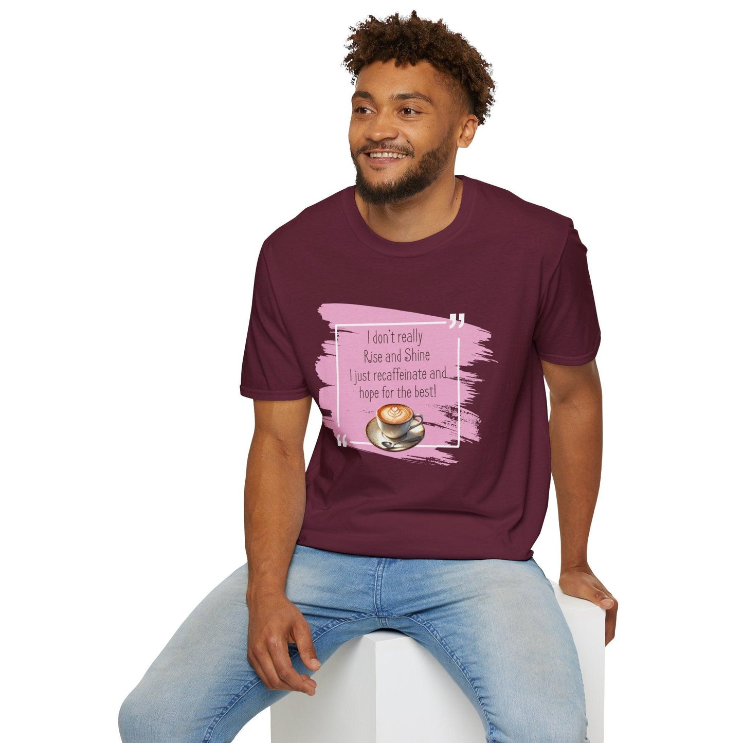 Recaffeinate & Hope Unisex Tee - But First, Coffee! ☕️💖 - Whippie's