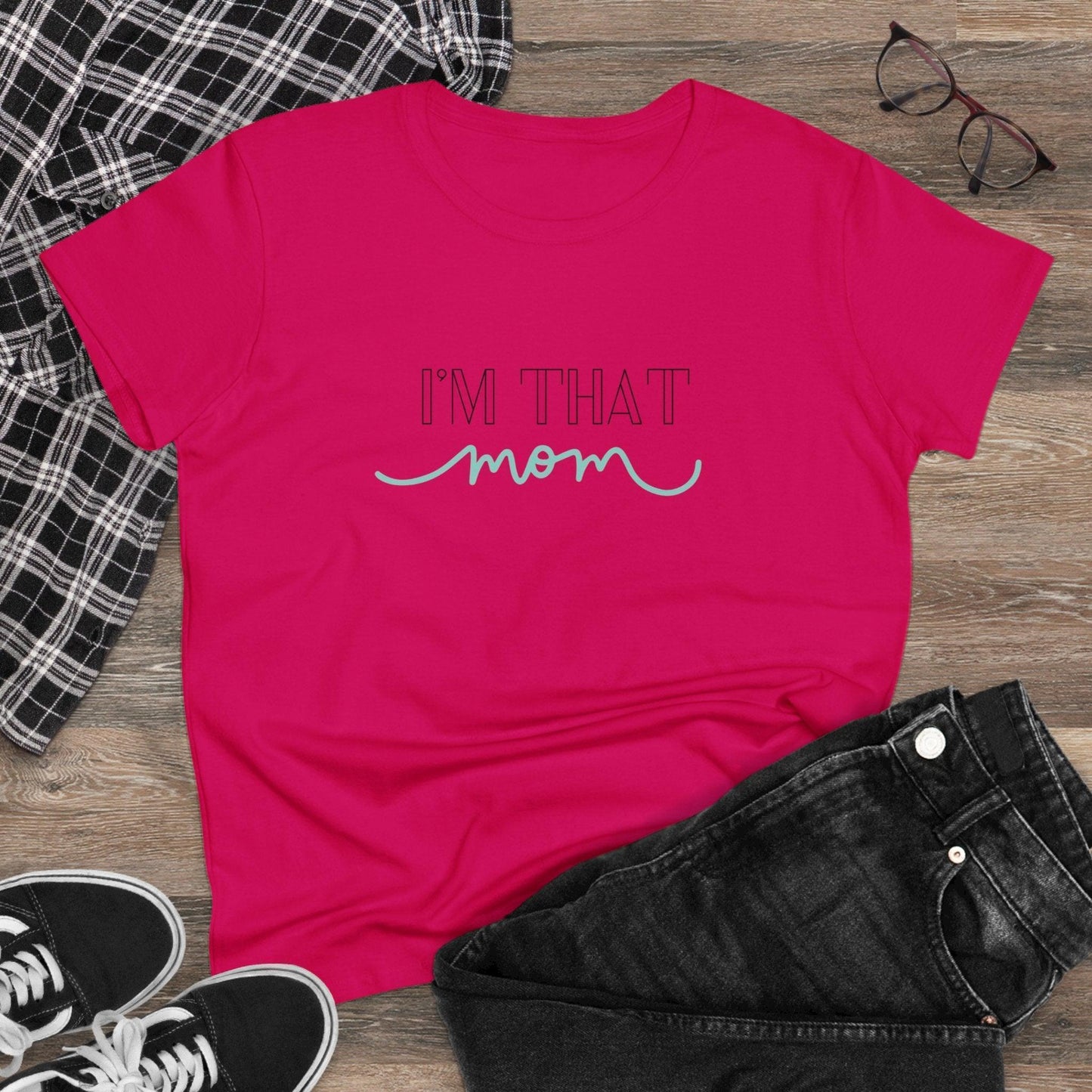 ✨ I'm That Mom 🦸♀️ Women's Tee 💖 Supermom: Strong, Fierce, and Protective! - Whippie's