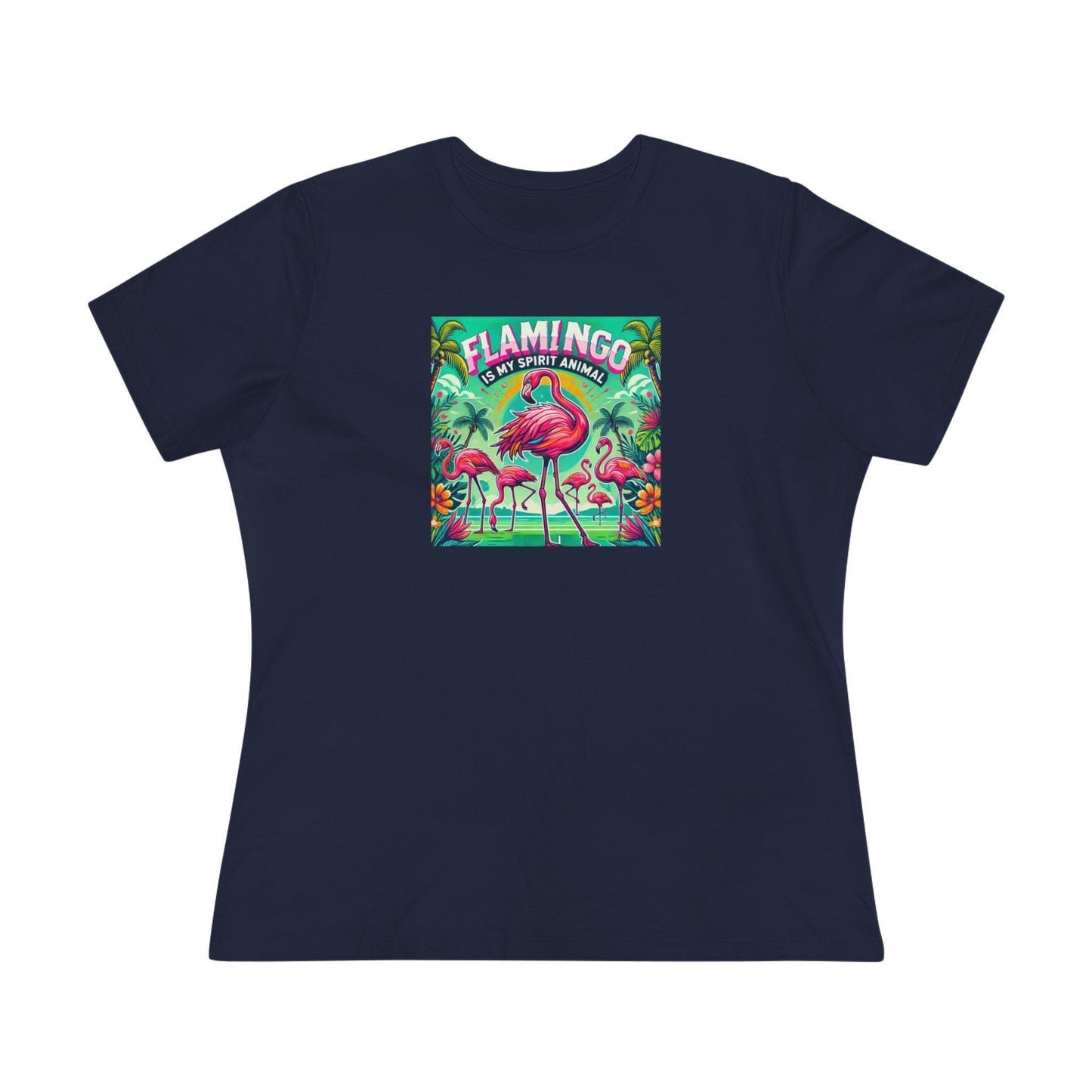 Flamingo is My Spirit Animal - Women's Softstyle Tee - Whippie's