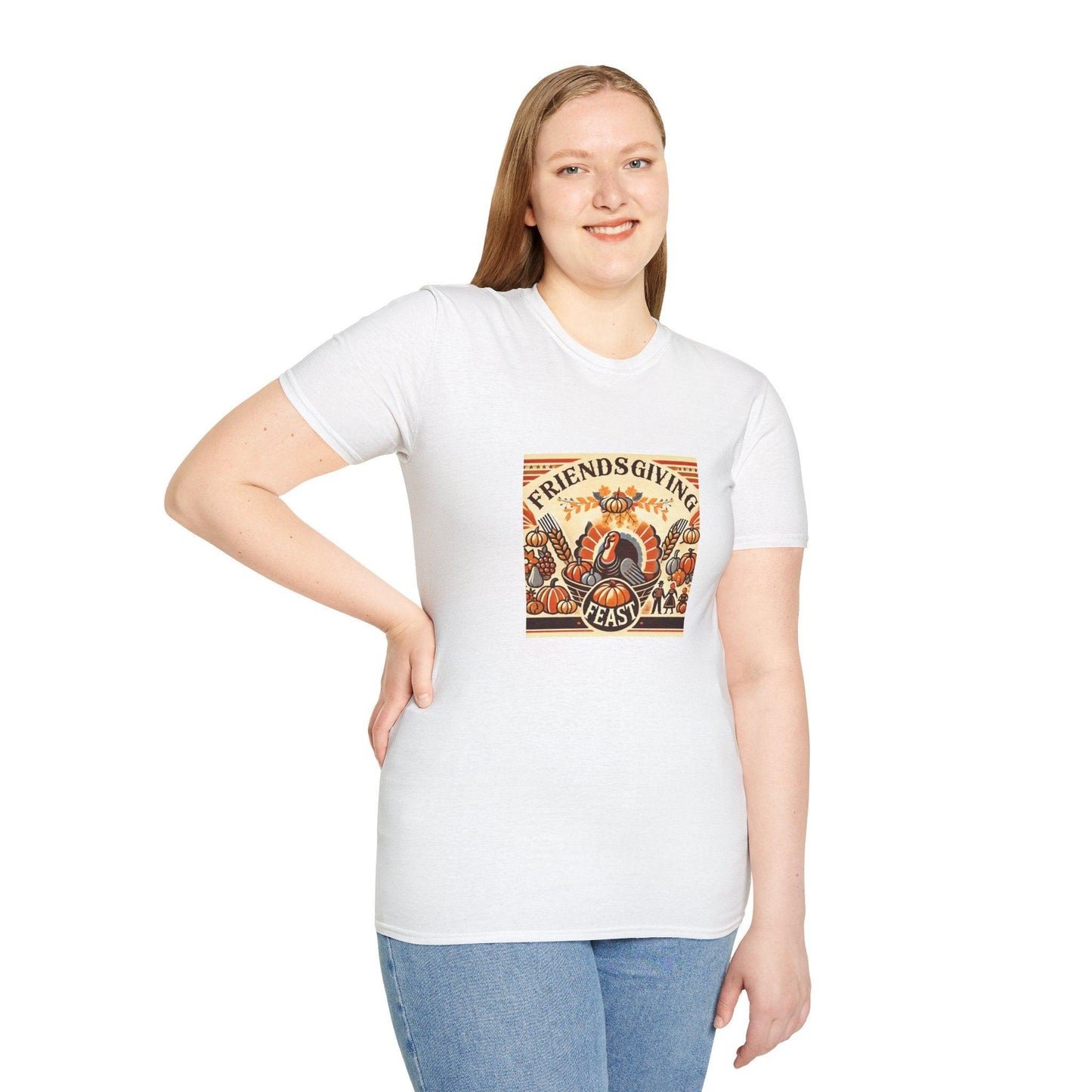 Friendsgiving Feast - A Harvest of Gratitude 🍂🦃 - Unisex T-Shirt - Whippie's