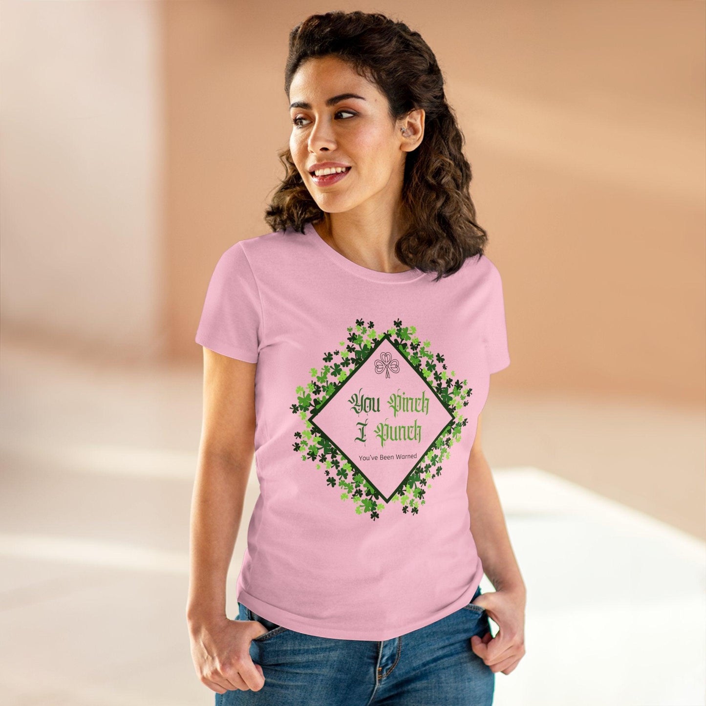 ๐ You Pinch I Punch ๐ Women's Tee โ๏ธ A touch of Irish luck! - Whippie's
