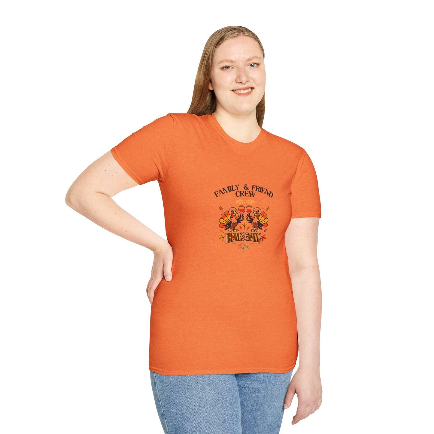 Thanksgiving Family & Friends Crew - Cheers to the Crew! 🦃🥂🍁 Unisex T-Shirt - Whippie's