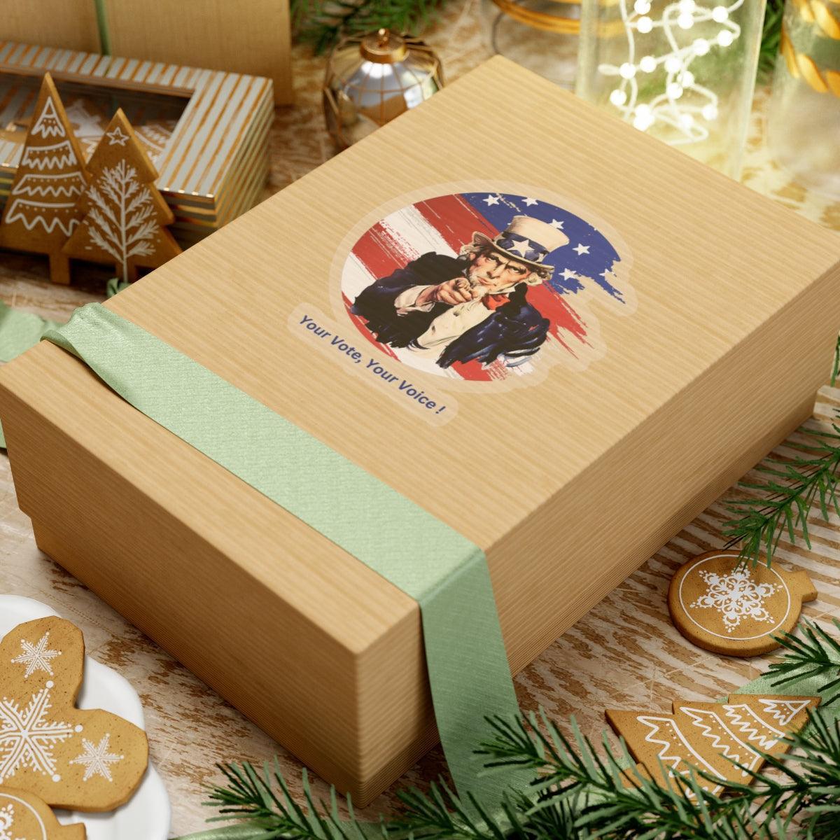 Your Vote, Your Voice! - Kiss-Cut Stickers - Whippie's