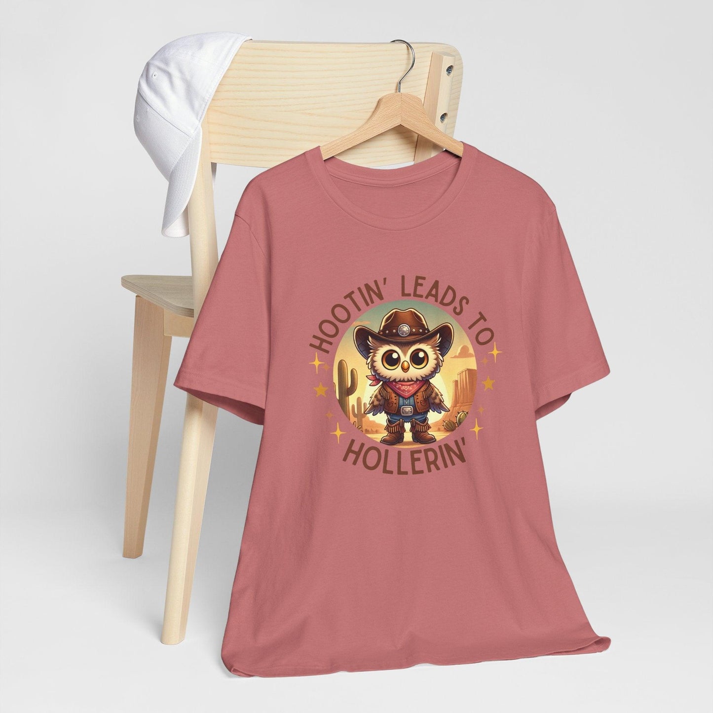 Hootin' Leads to Hollerin' - Unisex Jersey Tee - 🤠 Yeehaw! Embrace Your Inner Cowboy/Cowgirl 🤠 - Whippie's