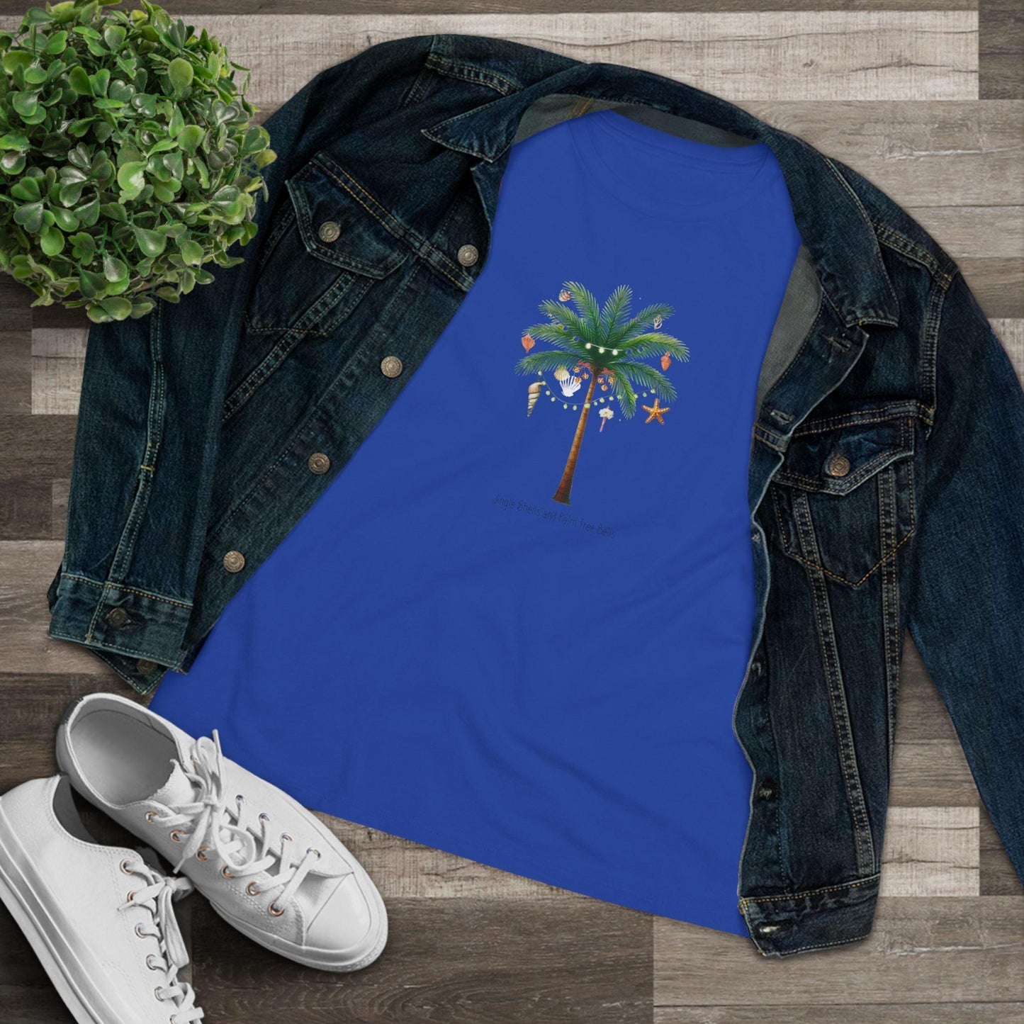 🌴 Jingle Shells & Palm Tree Bells 🐚 Women's Tee ☀️ - Whippie's