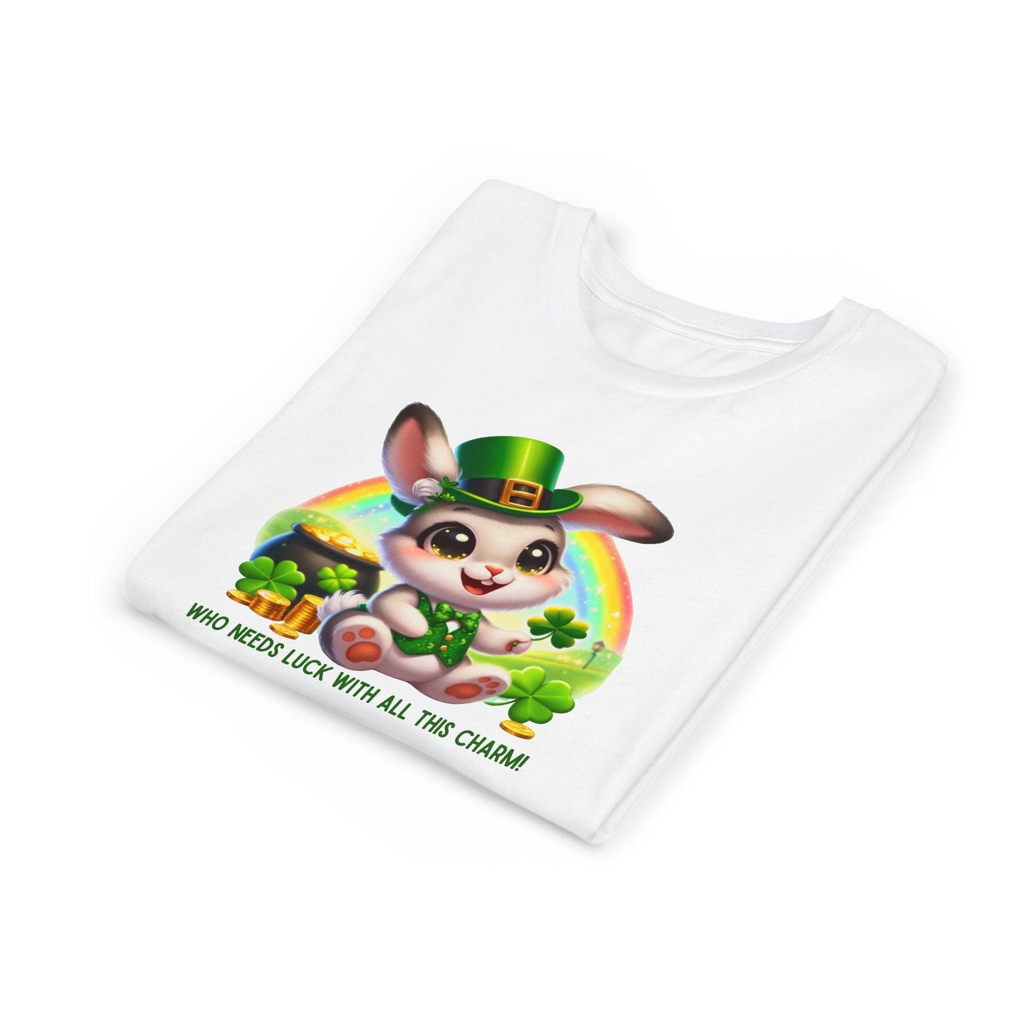 Who Needs Luck with All This Charm? Youth Tee - Spread Luck and Laughter! ๐๐ - Whippie's