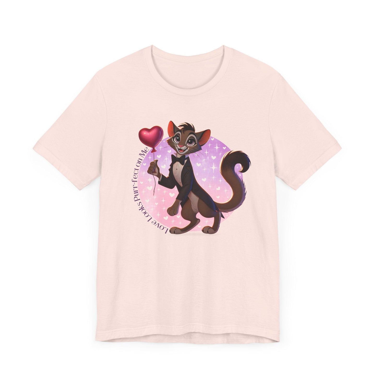 💖 Love Looks Purr-fect on Me 😻 Unisex Jersey Tee ✨ Feline fine and ready to shine! - Whippie's