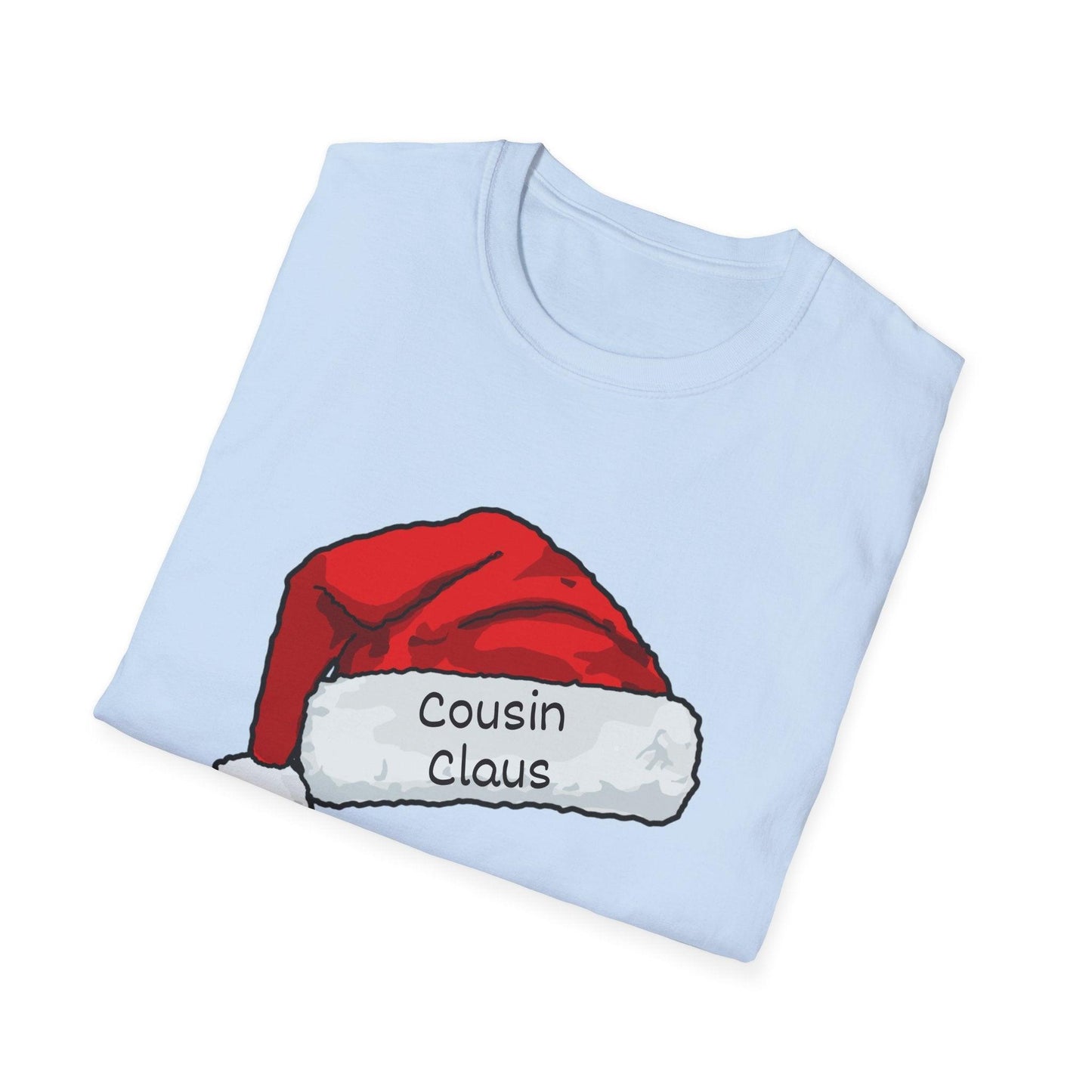 Cousin Claus: The Coolest Santa in Town ๐
- Unisex Softstyle T-shirt - Whippie's