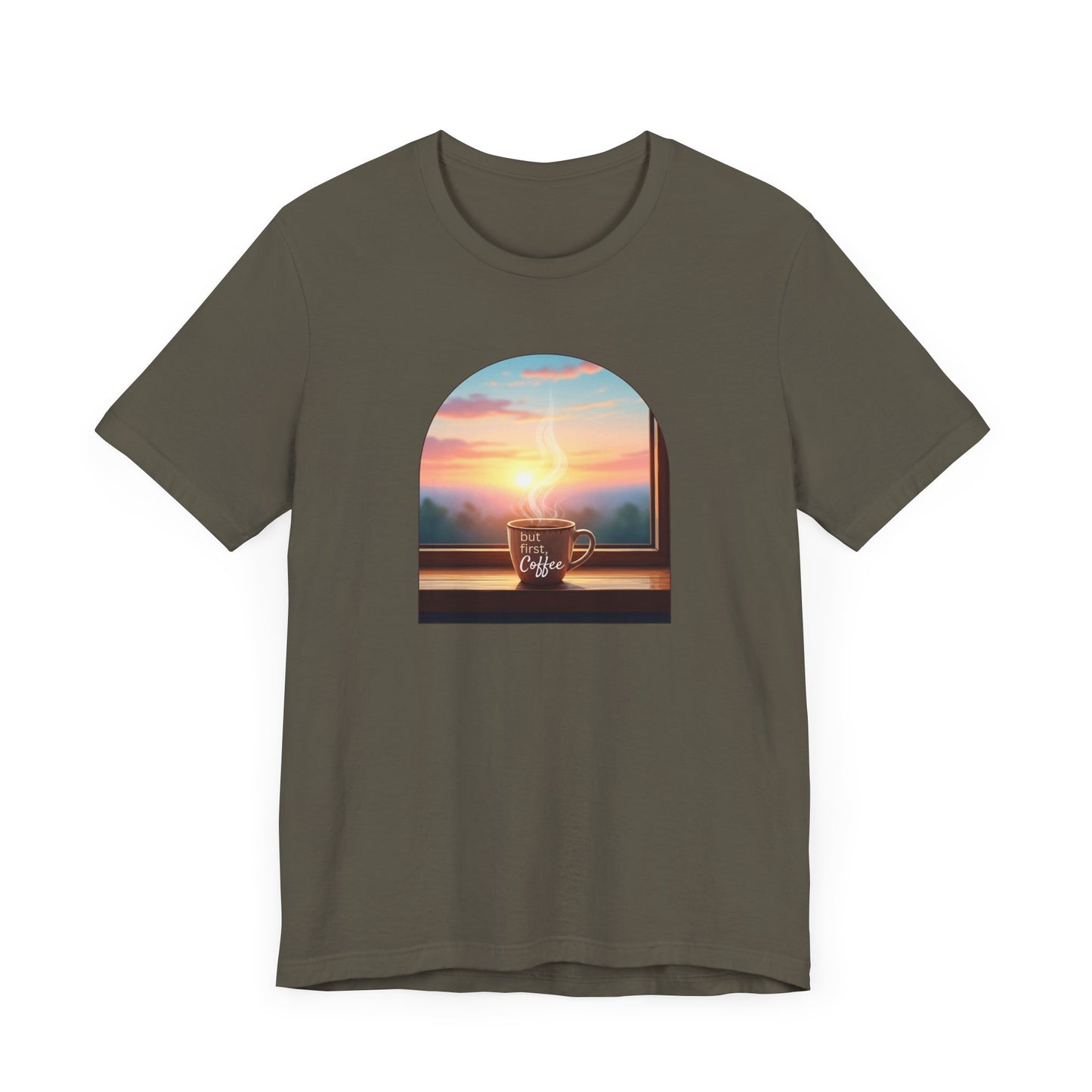 But First, Coffee - Unisex Jersey Tee - Whippie's