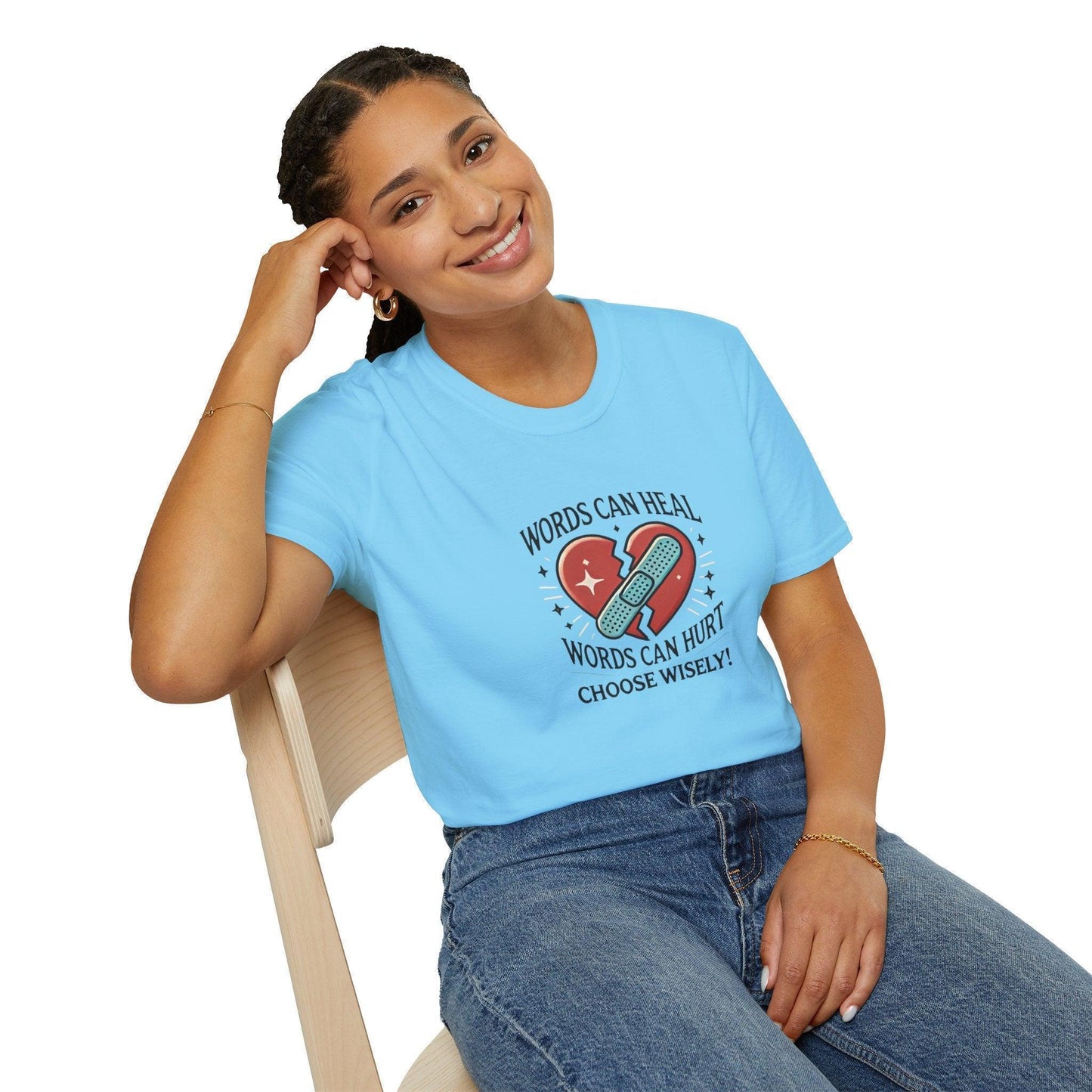 Words Can Heal, Words Can Hurt, Choose Wisely - Unisex T-Shirt - Whippie's