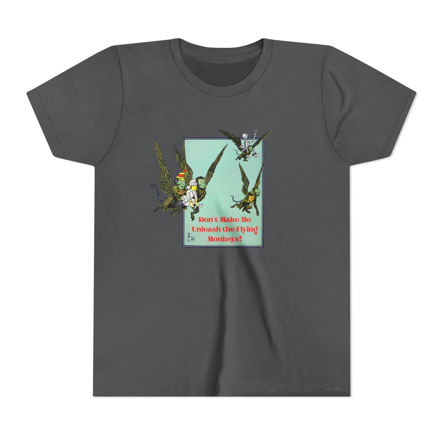 Wizard of Oz Don't Make Me Unleash the Flying Monkeys - Youth T-shirt - Whippie's