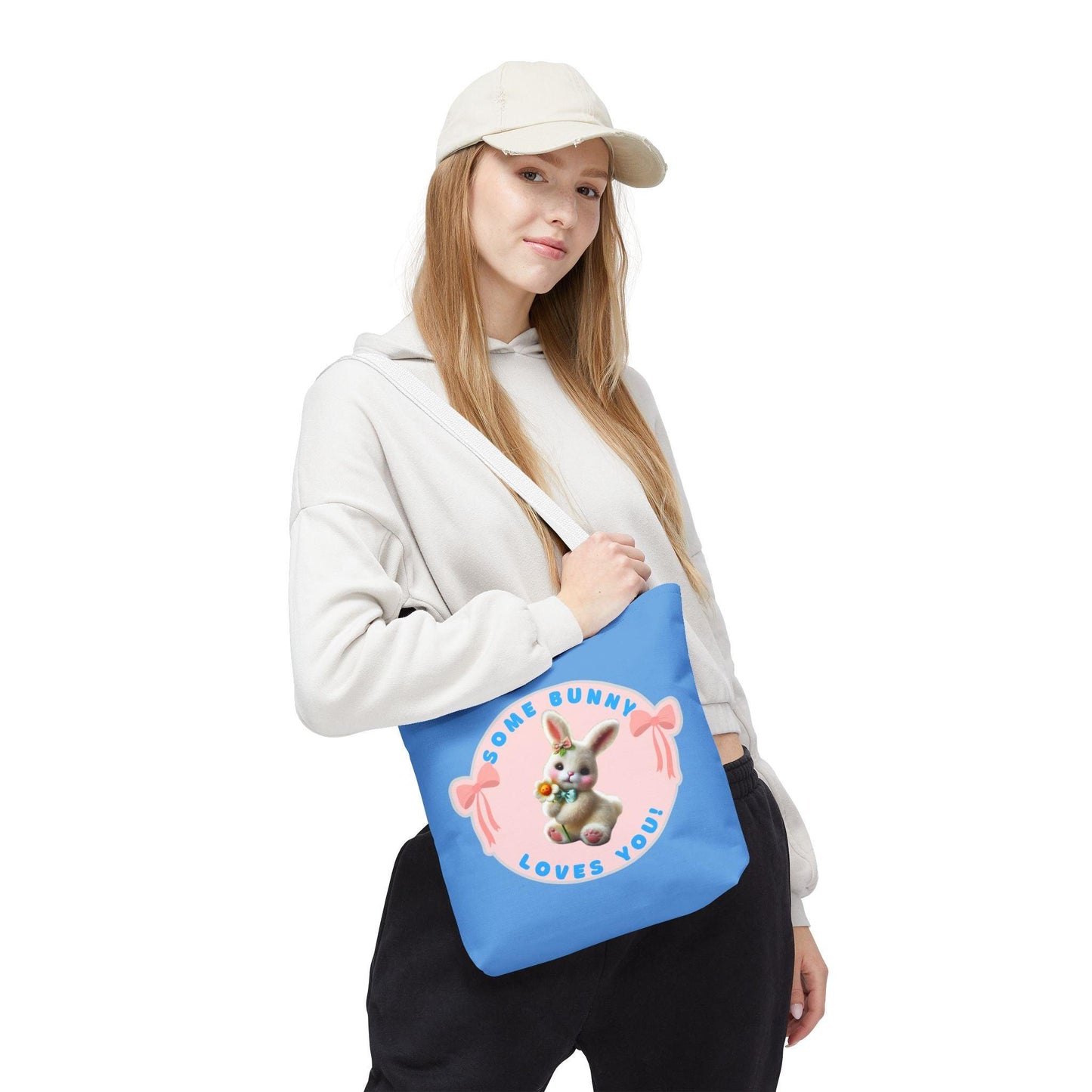 Some Bunny Loves You Easter Tote Bag - Hop into Easter with Adorable Style! 🐰💖 - Whippie's
