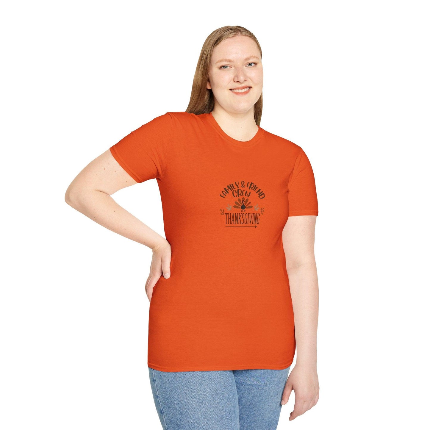 Thanksgiving Family & Friends Crew - Gobble 'Til You Wobble with Your Favorite Crew! 🦃🍁 Unisex T-Shirt - Whippie's