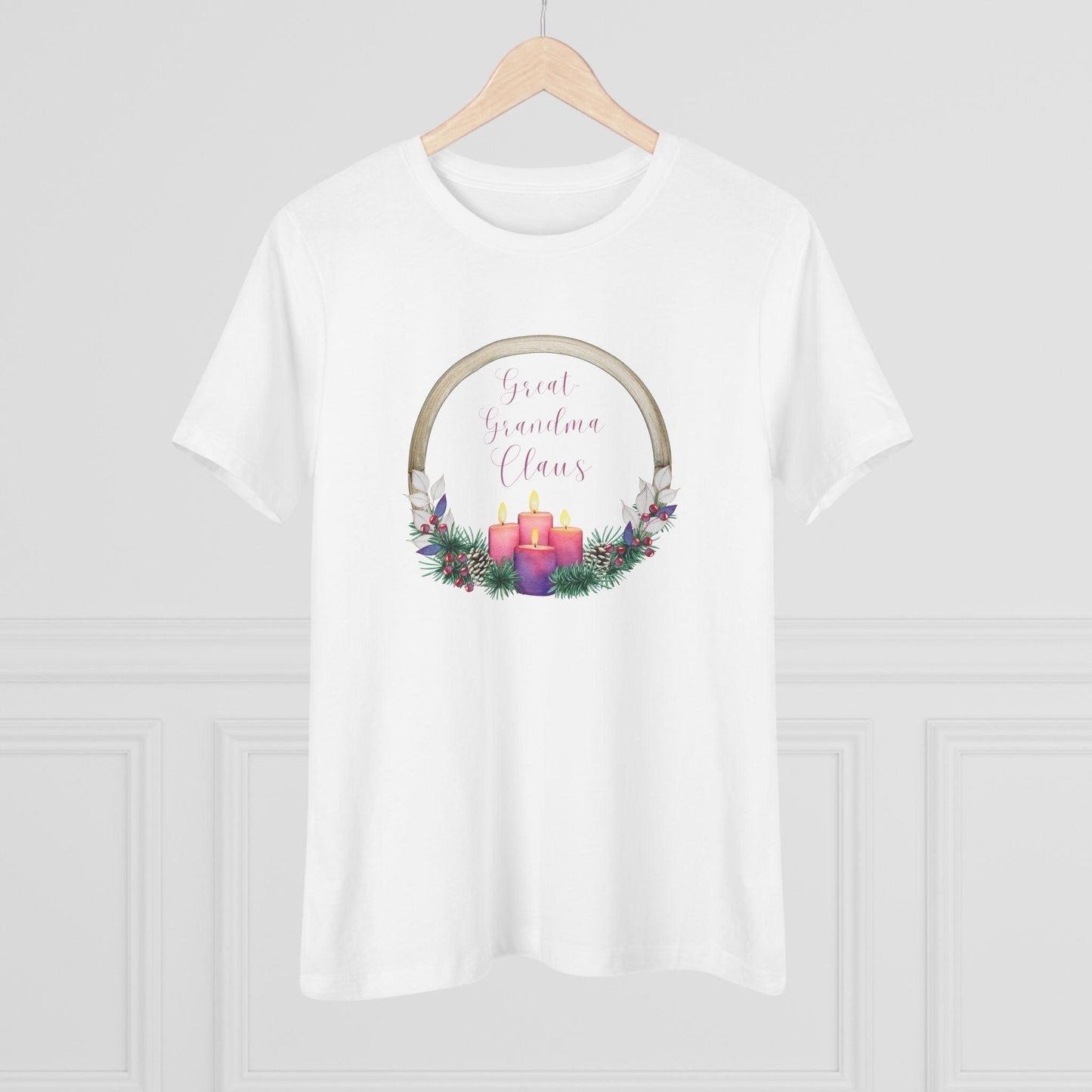 🕯️ Great Grandma Claus 👵🏼✨🎄 - Women's Softstyle Tee - Whippie's