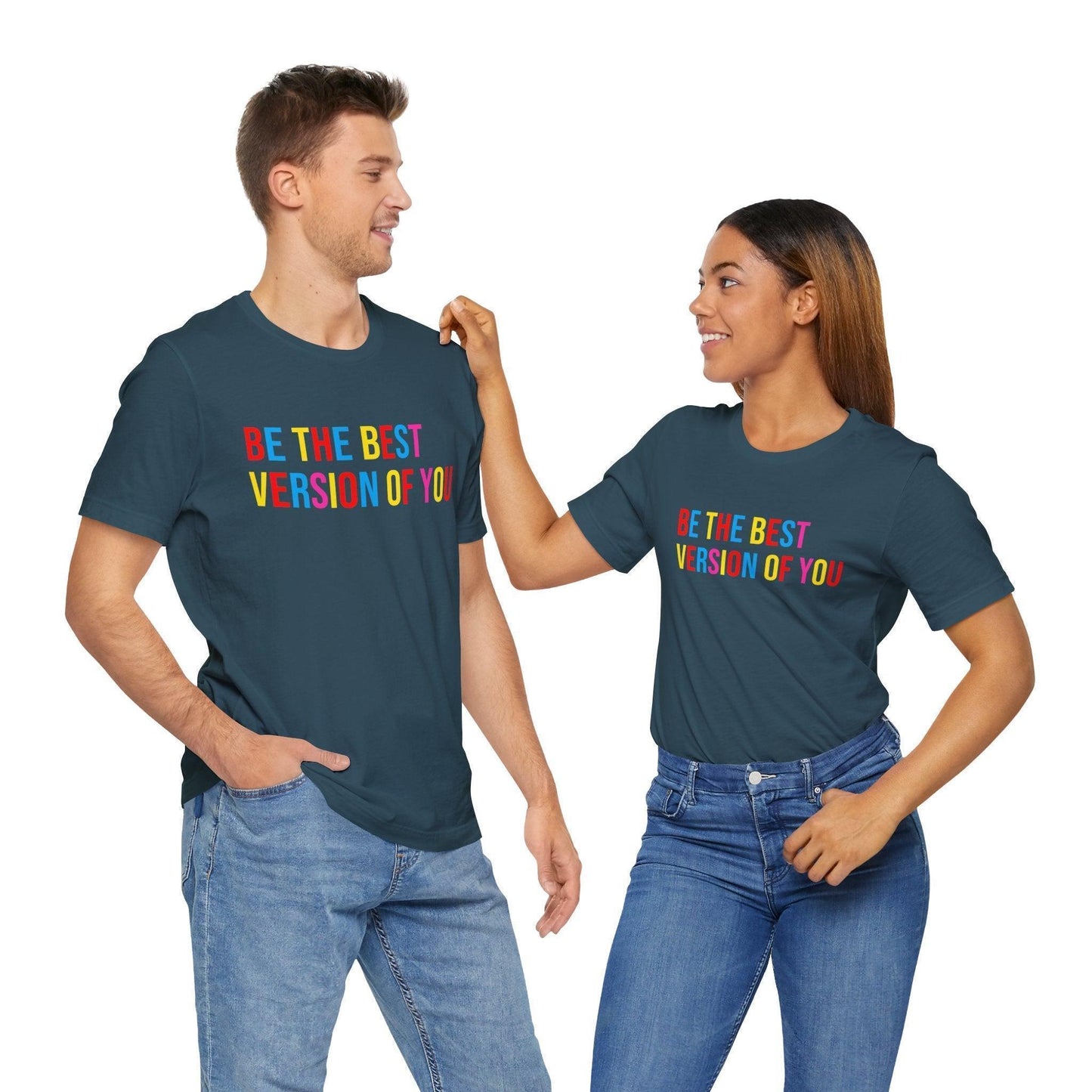 ✨ BE THE BEST VERSION OF YOU ✨ Unisex Jersey Tee 🌈 - Whippie's