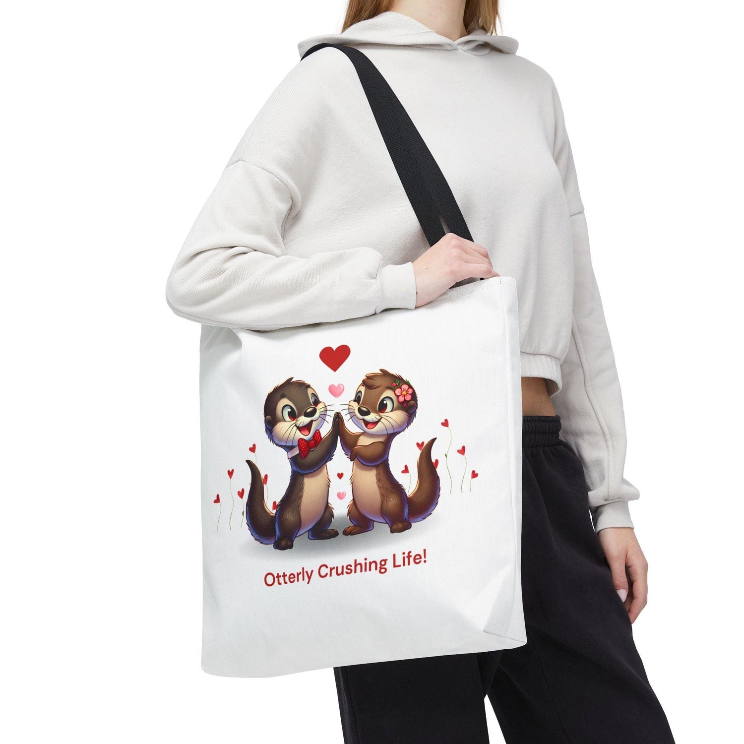 Otterly Crushing Life! Tote Bag - Carry Your World, Otter Style 🦦💖 - Whippie's