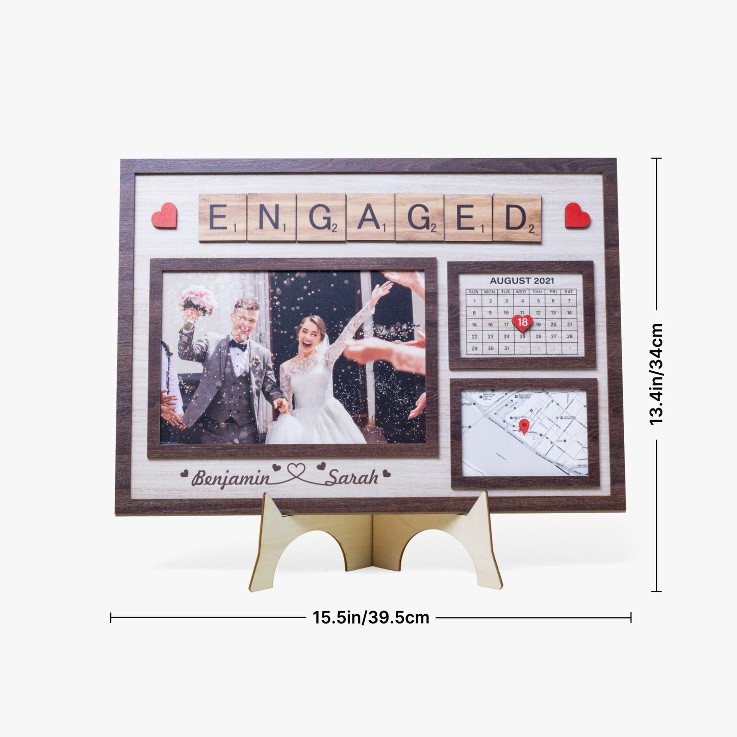 1207. Special Event Frame – Engagement, Wedding, Anniversary Gift - Personalizable - Whippie's
