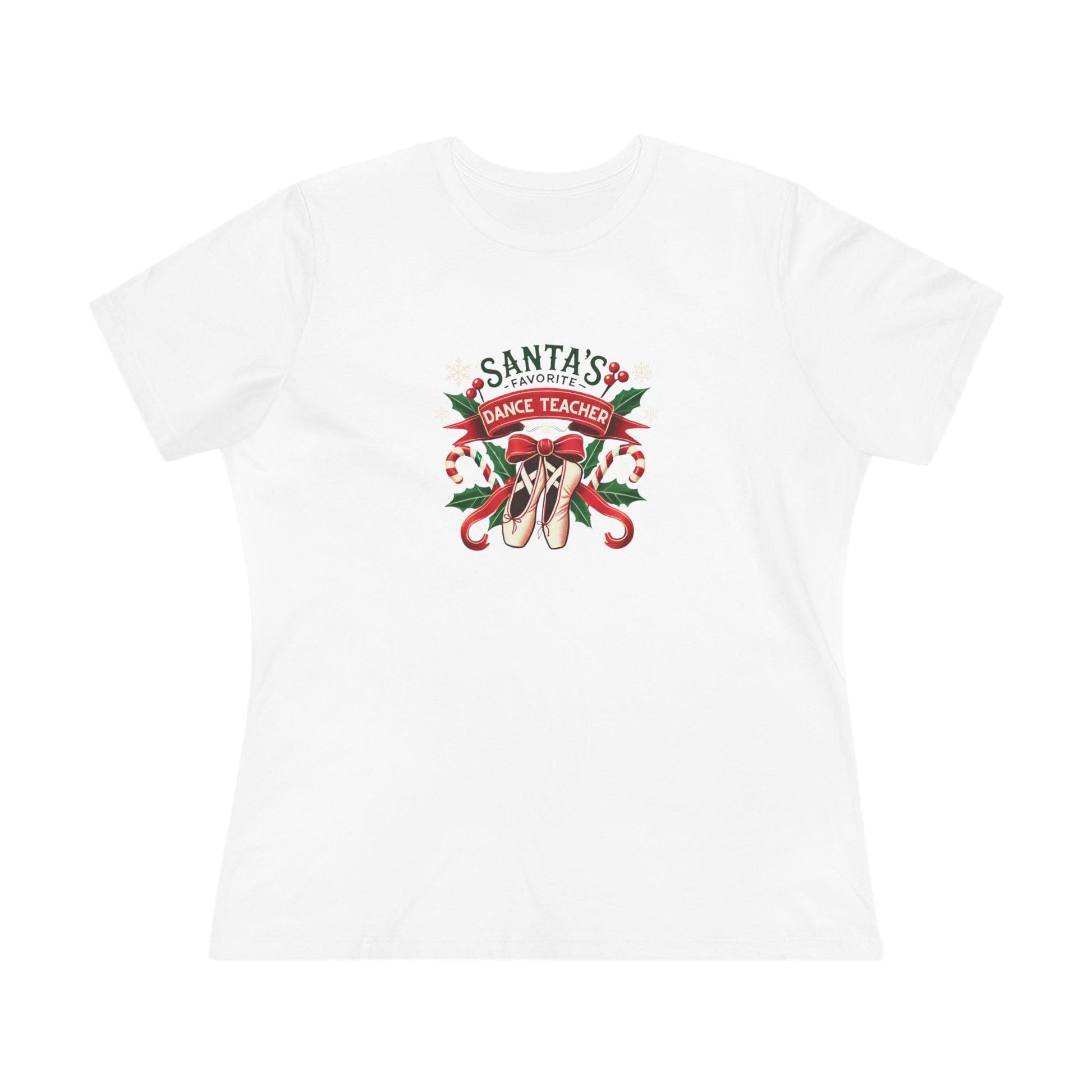 Santa's Favorite Dance Teacher Women's Softstyle Tee - Whippie's