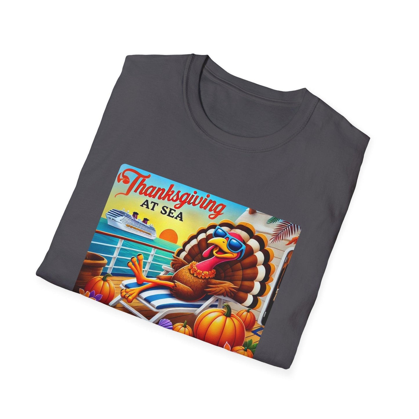 Turkey on Vacation - Gobble 'til You Wobble on the Open Seas! š¦š¢ Unisex T-Shirt š - Whippie's