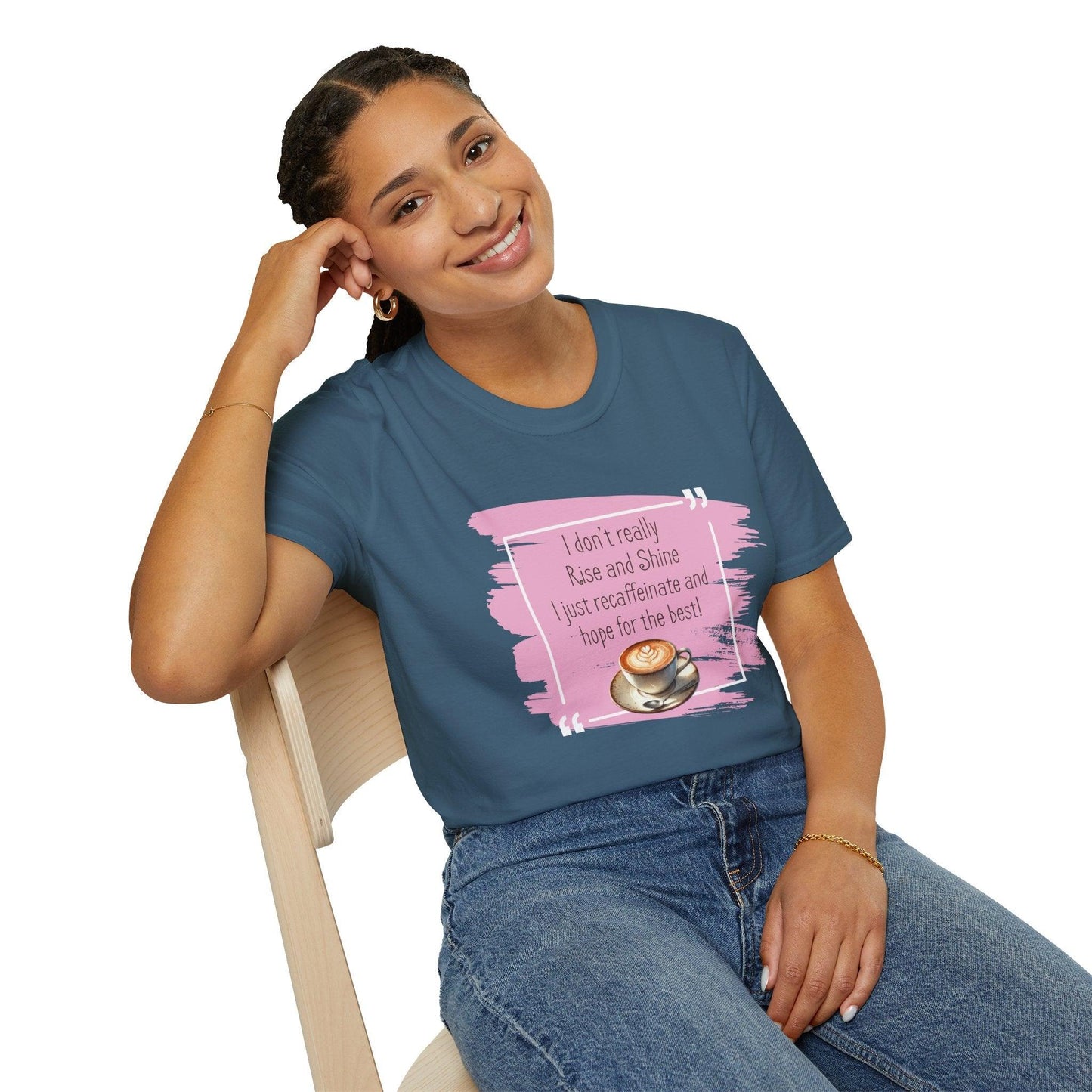 Recaffeinate & Hope Unisex Tee - But First, Coffee! ☕️💖 - Whippie's