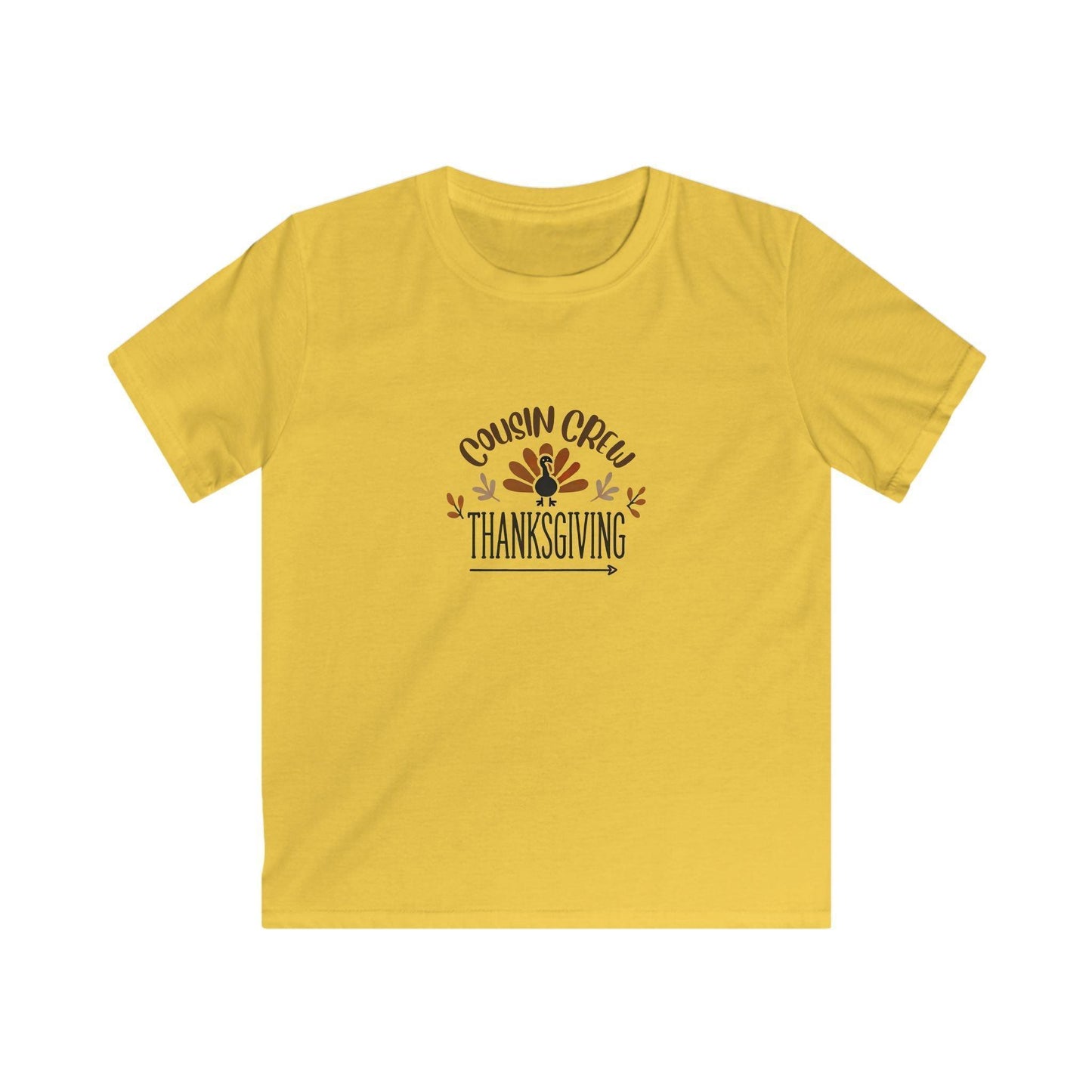 Thanksgiving Cousin Crew - Kids Softstyle Tee - Whippie's
