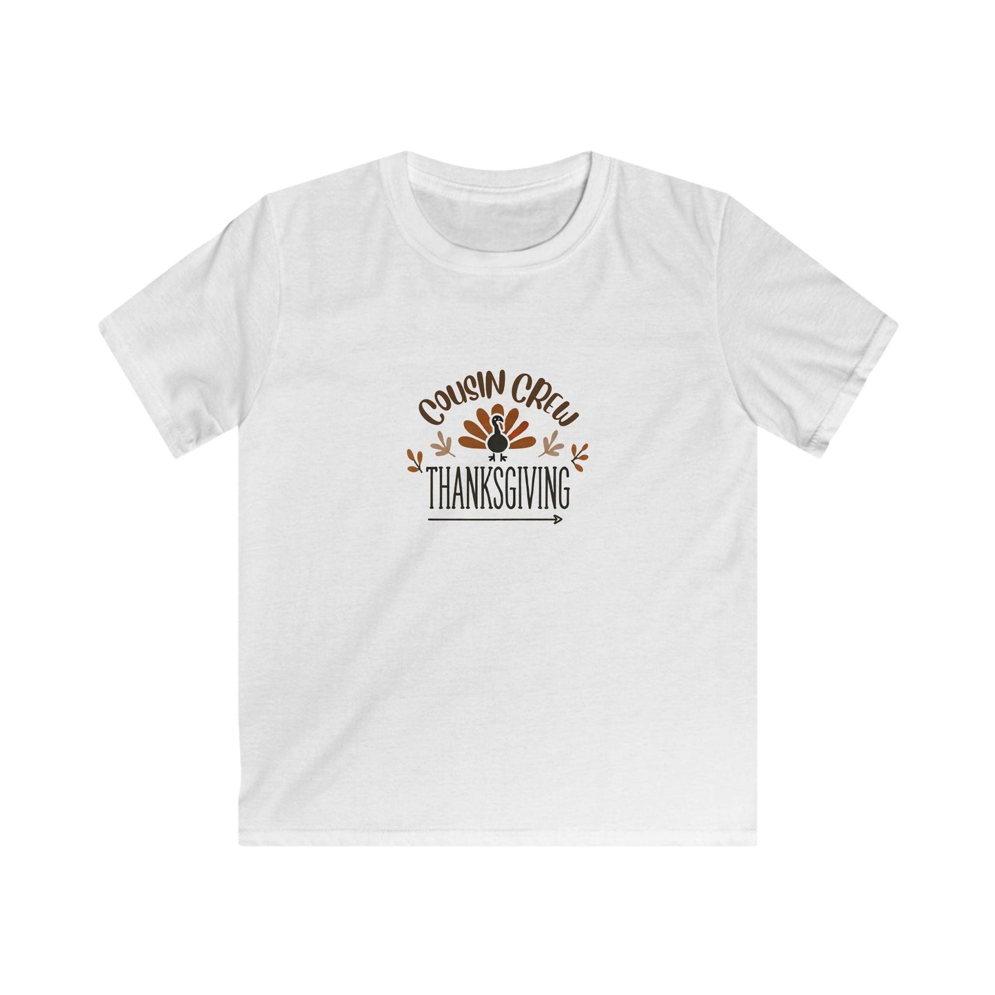 Thanksgiving Cousin Crew - Kids Softstyle Tee - Whippie's
