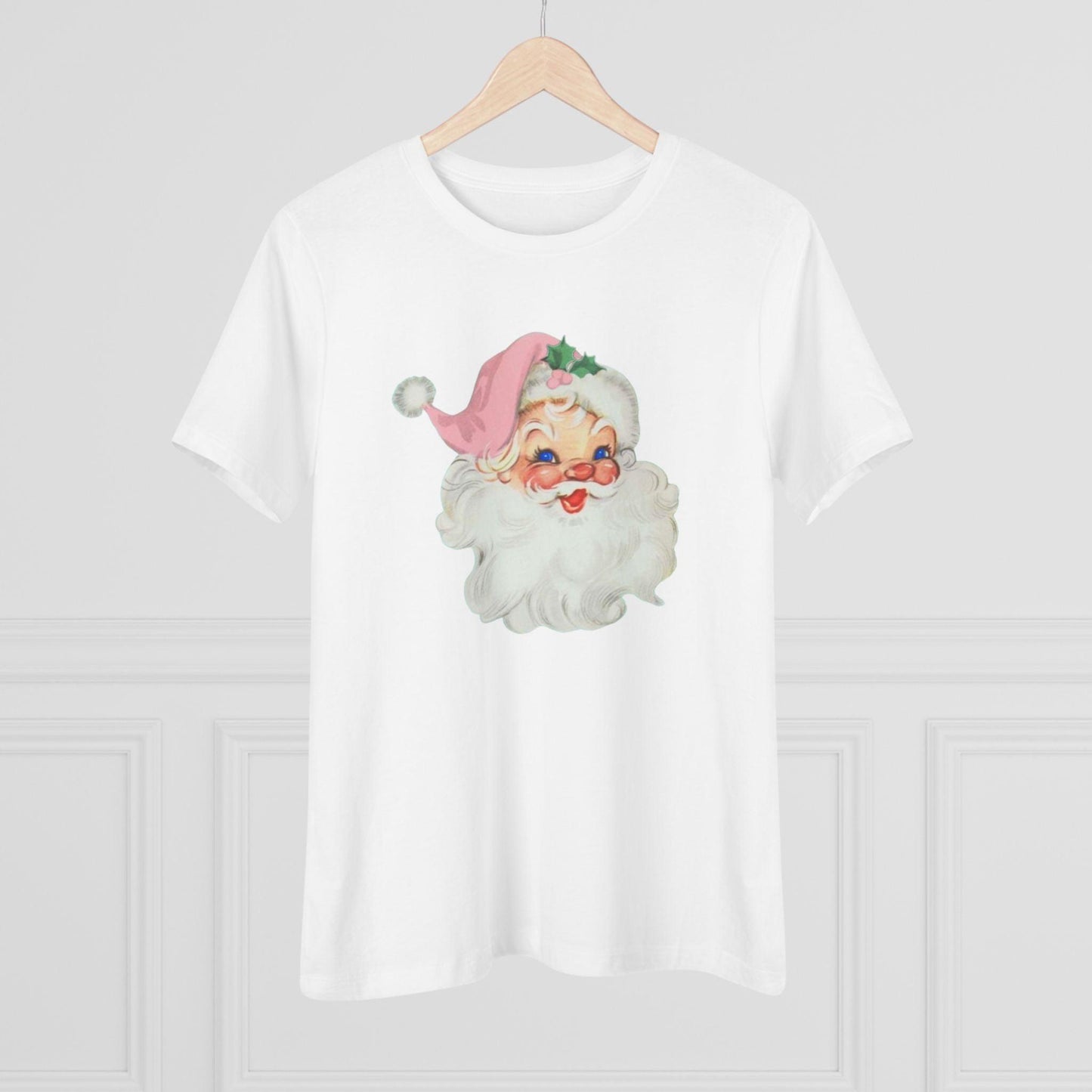 Blue-Eyed Santa Tee - Santa's Got the Blues (and We Love It!) 💙🎅 - Women's Softstyle Tee - Whippie's