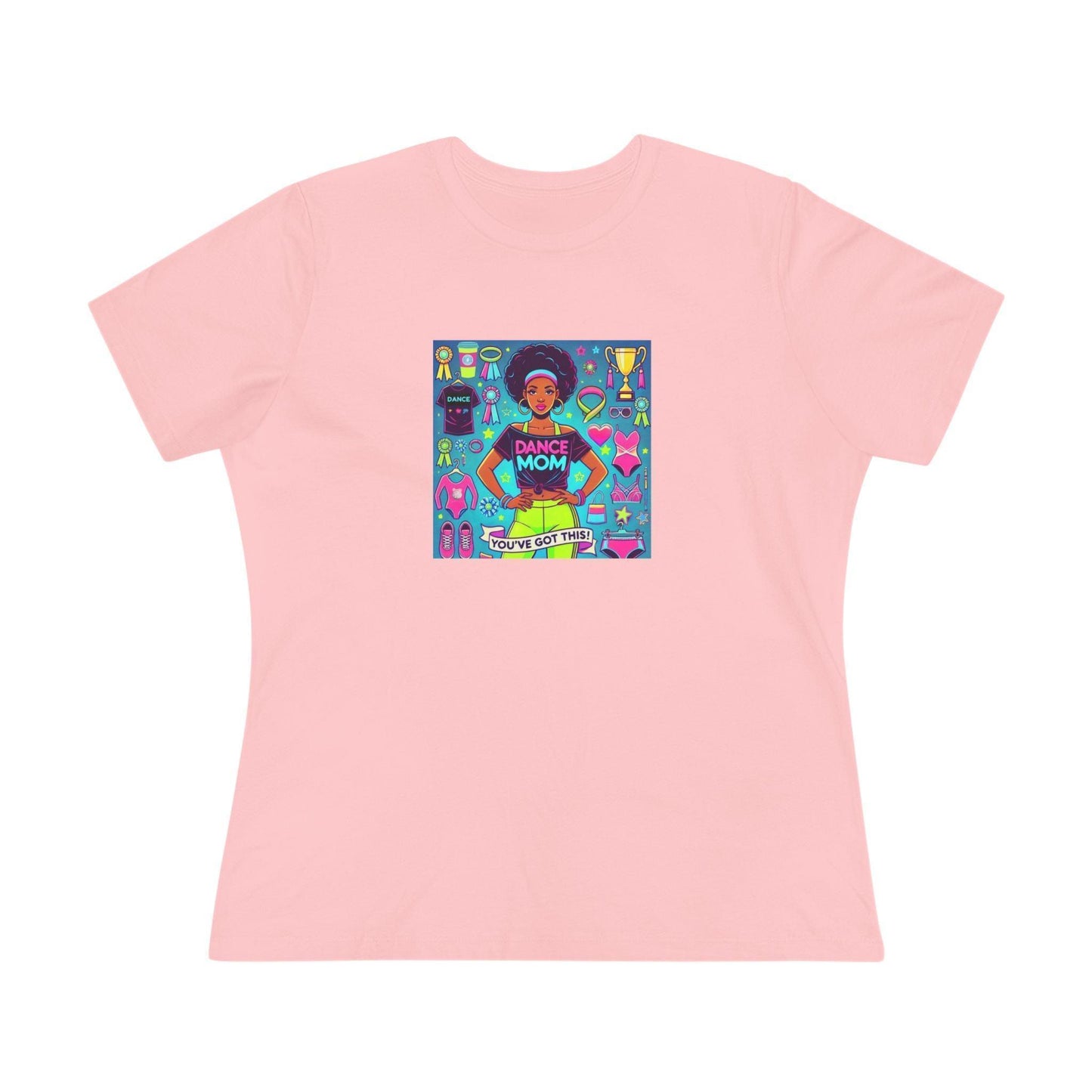 Dance Mom: You've Got This - Darker Skin Tone Mom - Short Hair - Women's Softstyle Tee - Whippie's
