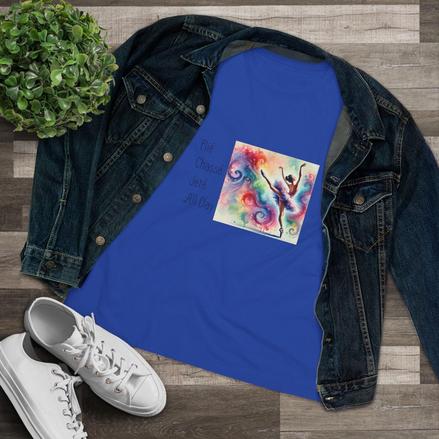 🩰 Plié Chassé Jeté All Day 💃 Women's Tee ✨ - Whippie's