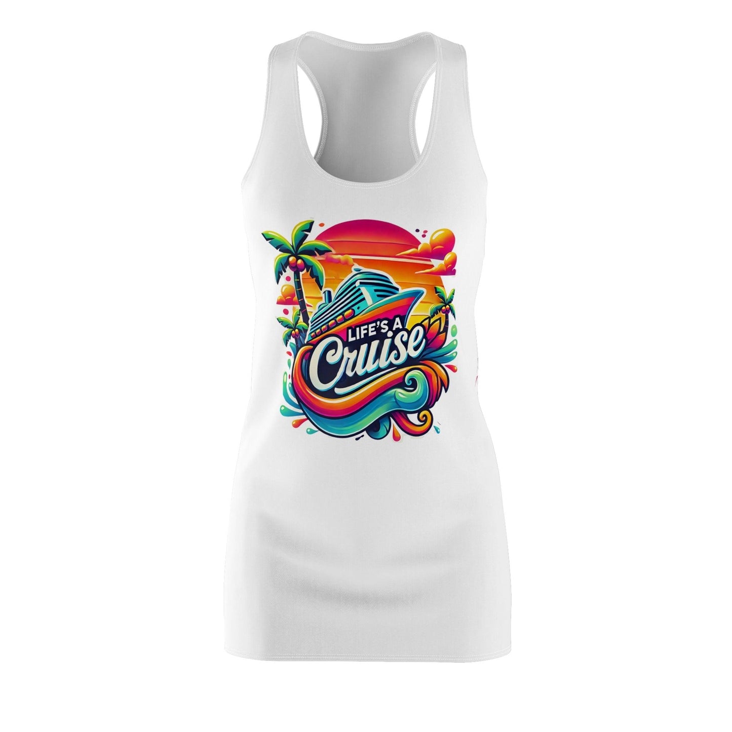 Life's a Cruise 🛳️🌴☀️ - Women's Racerback Dress - Whippie's