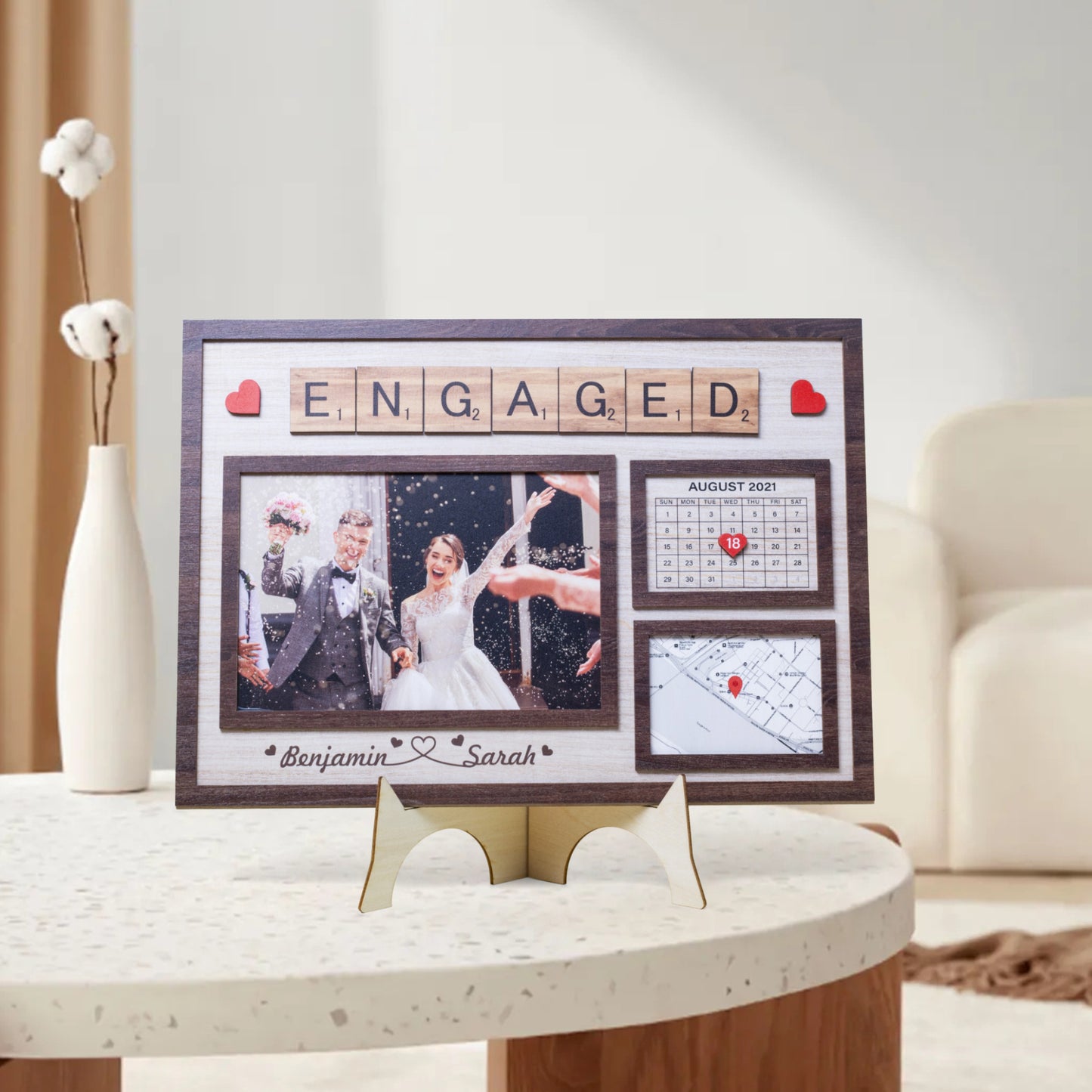 1207. Special Event Frame – Engagement, Wedding, Anniversary Gift - Personalizable - Whippie's