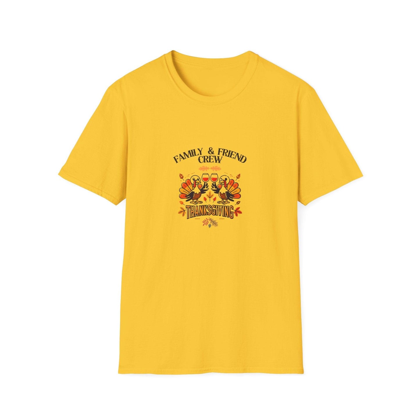 Thanksgiving Family & Friends Crew - Cheers to the Crew! 🦃🥂🍁 Unisex T-Shirt - Whippie's