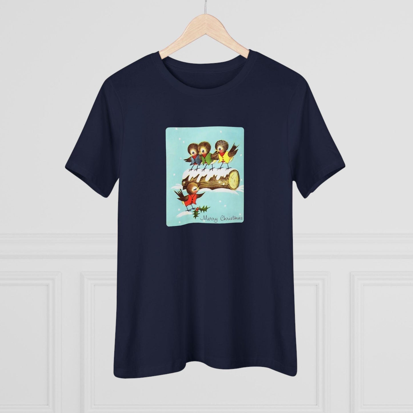 Merry Christmas Song Birds - Women's Tee - Whippie's