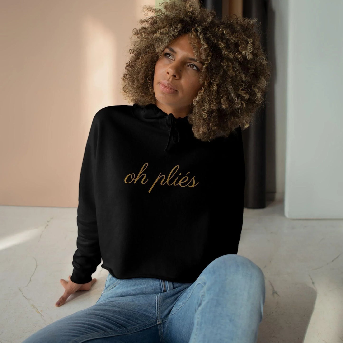 ✨ Oh Pliés ✨ Women's Cropped Hoodie 💖 - Whippie's