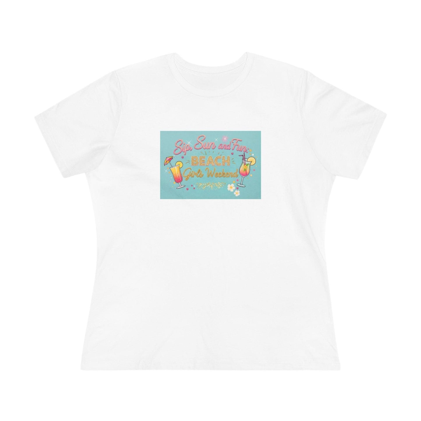 Sun, Sips, and Fun Beach Girls' Weekend - Women's Softstyle Tee - Whippie's