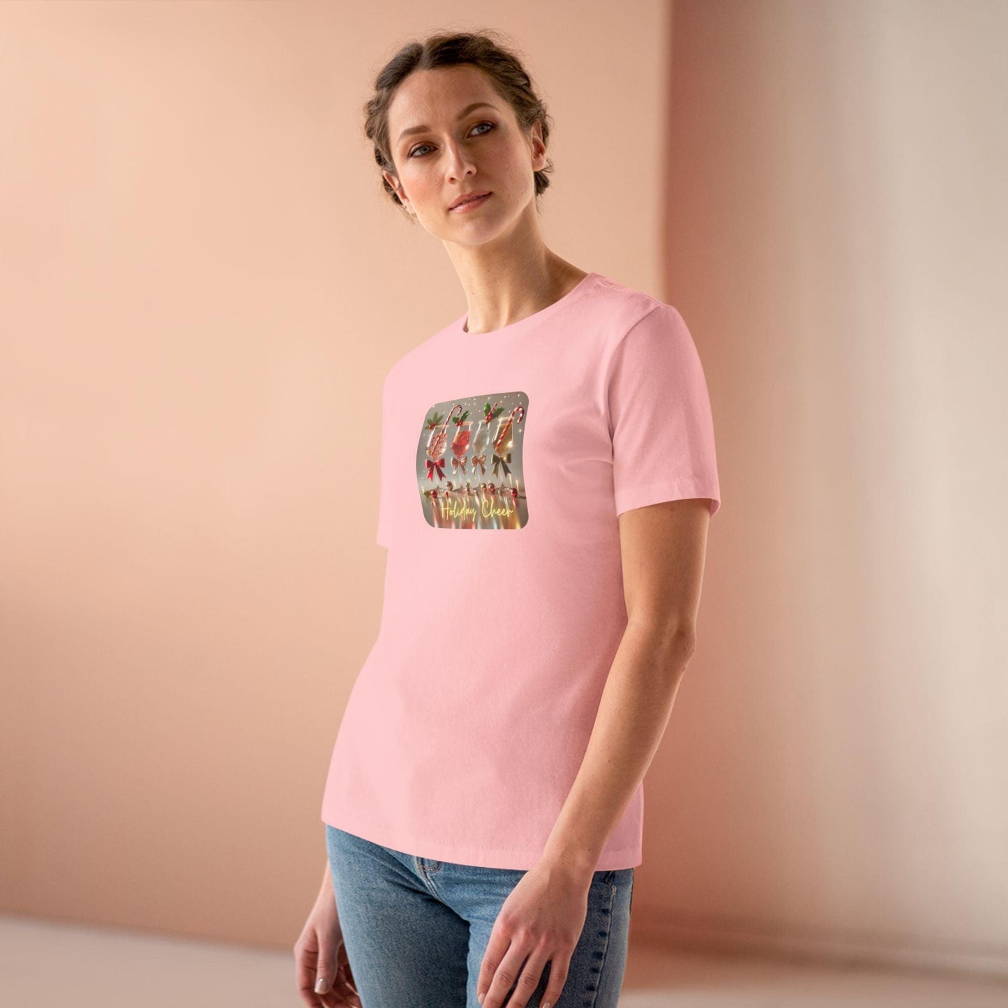 Holiday Cheer - Sip, Smile, Repeat 🥂🎄 - Women's Softstyle Tee - Whippie's