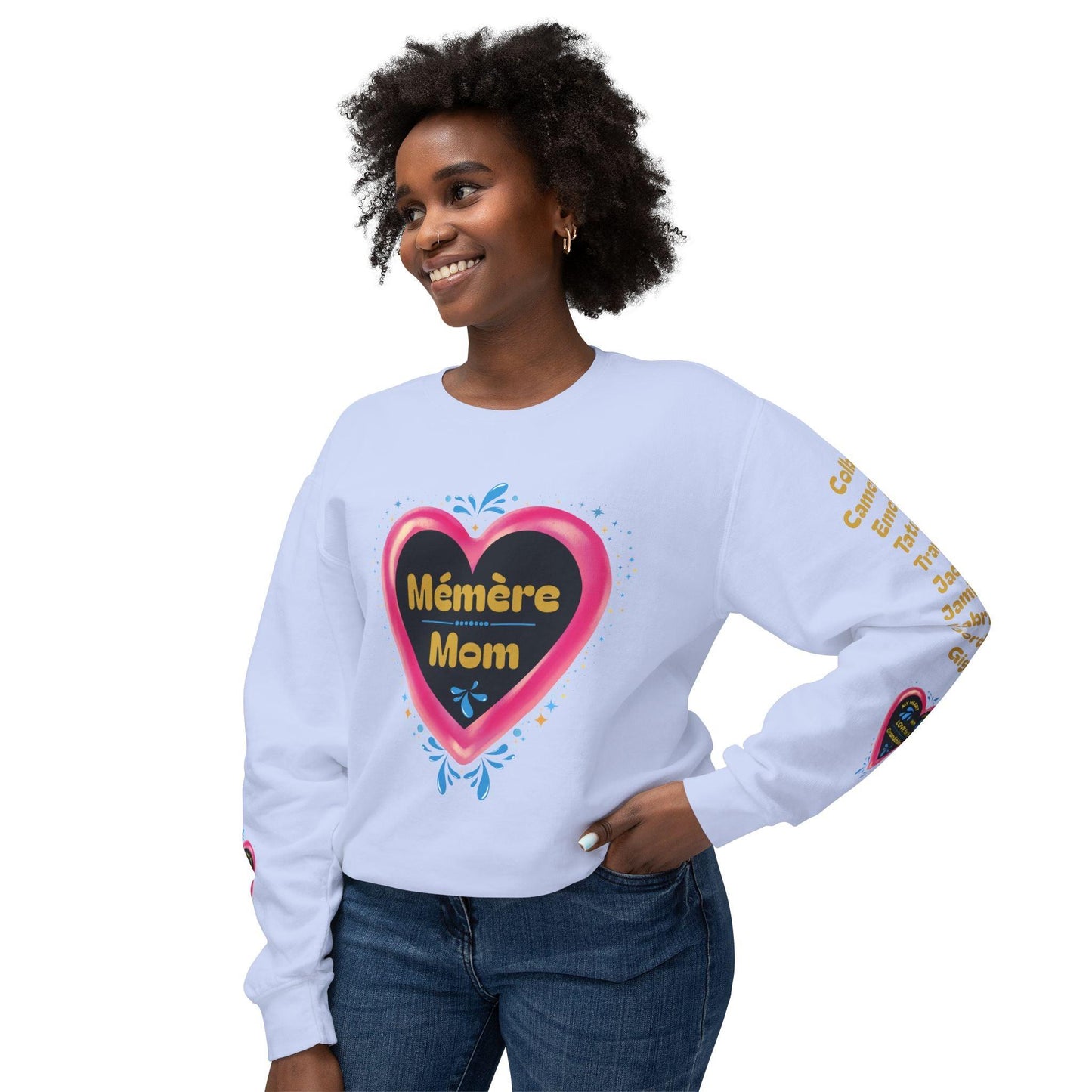 Grandma's Grandkids Crewneck Sweatshirt ✨ A grandma's love knows no bounds! Personalizable - Whippie's