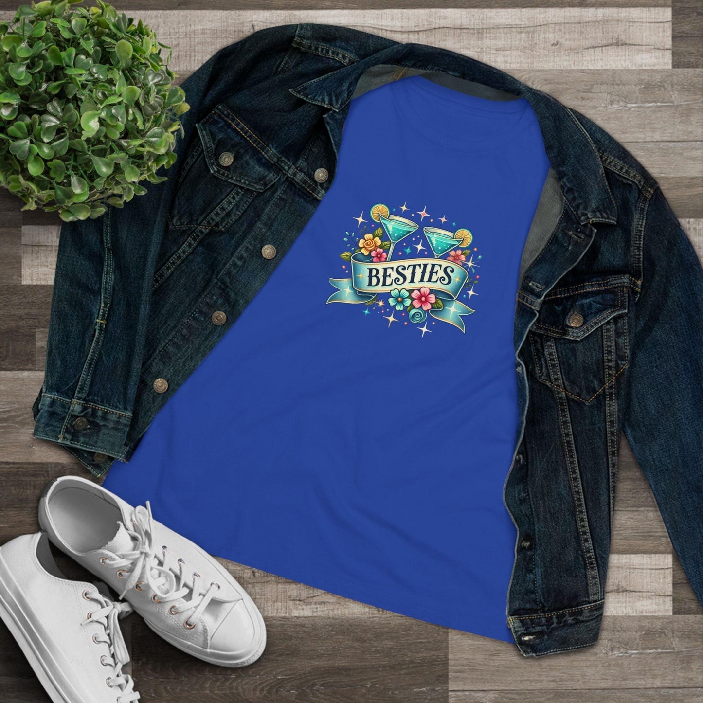 Besties - Two Cocktails - Women's Softstyle Tee - Whippie's